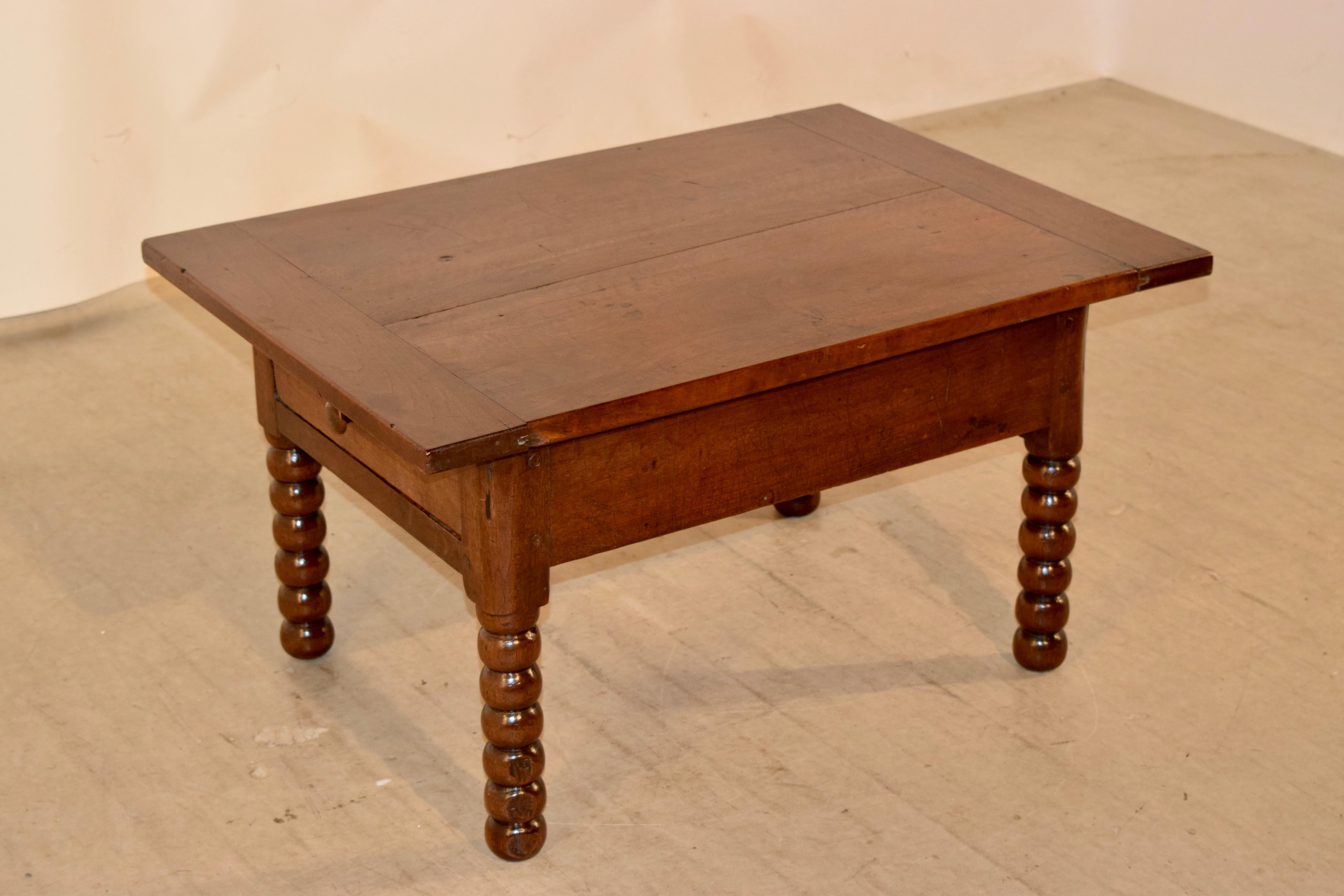 French Early 19th Century Walnut Coffee Table