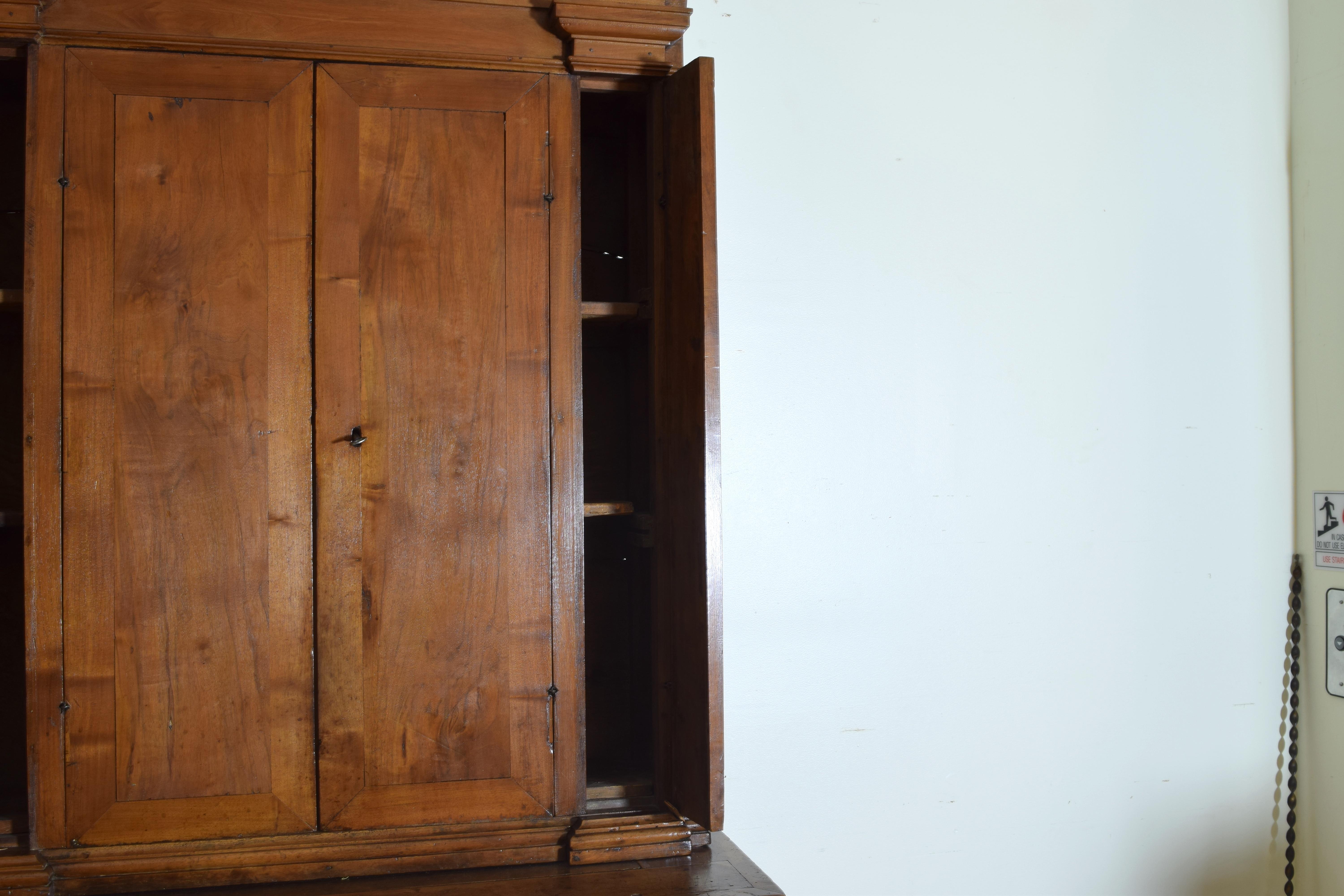 Early 19th Century, Walnut Due Corpe or Two-piece Cupboard 4