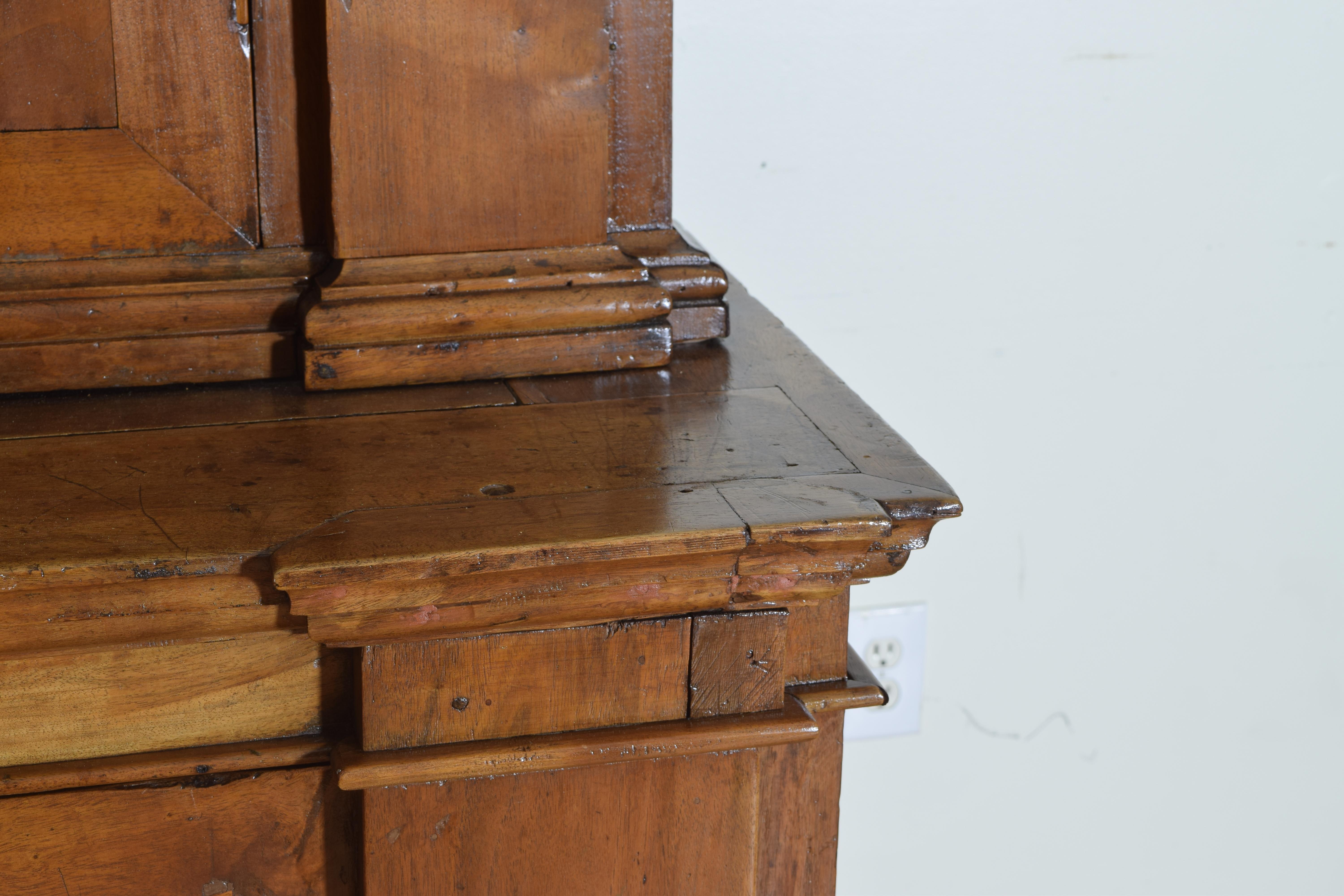 Early 19th Century, Walnut Due Corpe or Two-piece Cupboard 6