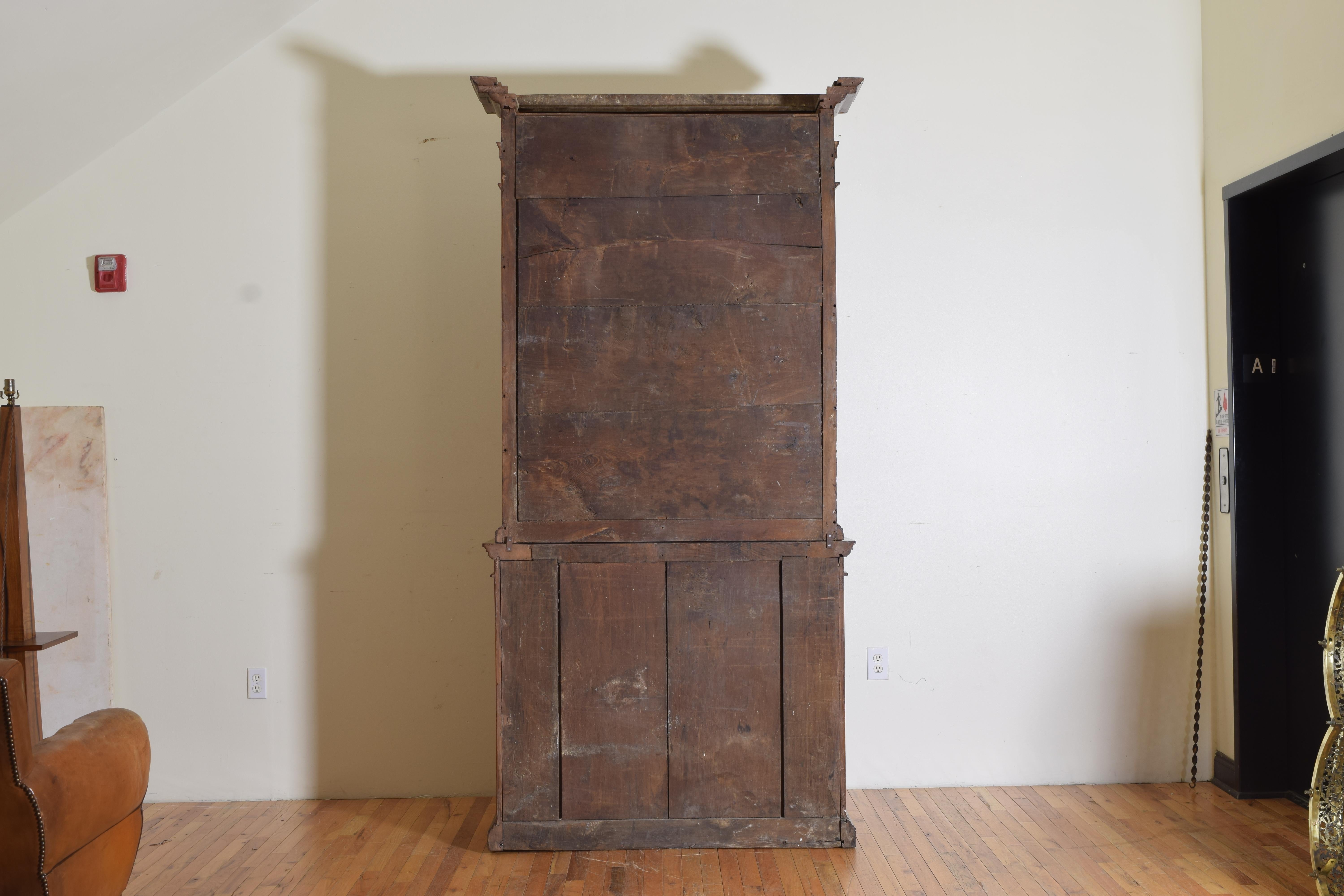 Early 19th Century, Walnut Due Corpe or Two-piece Cupboard 11
