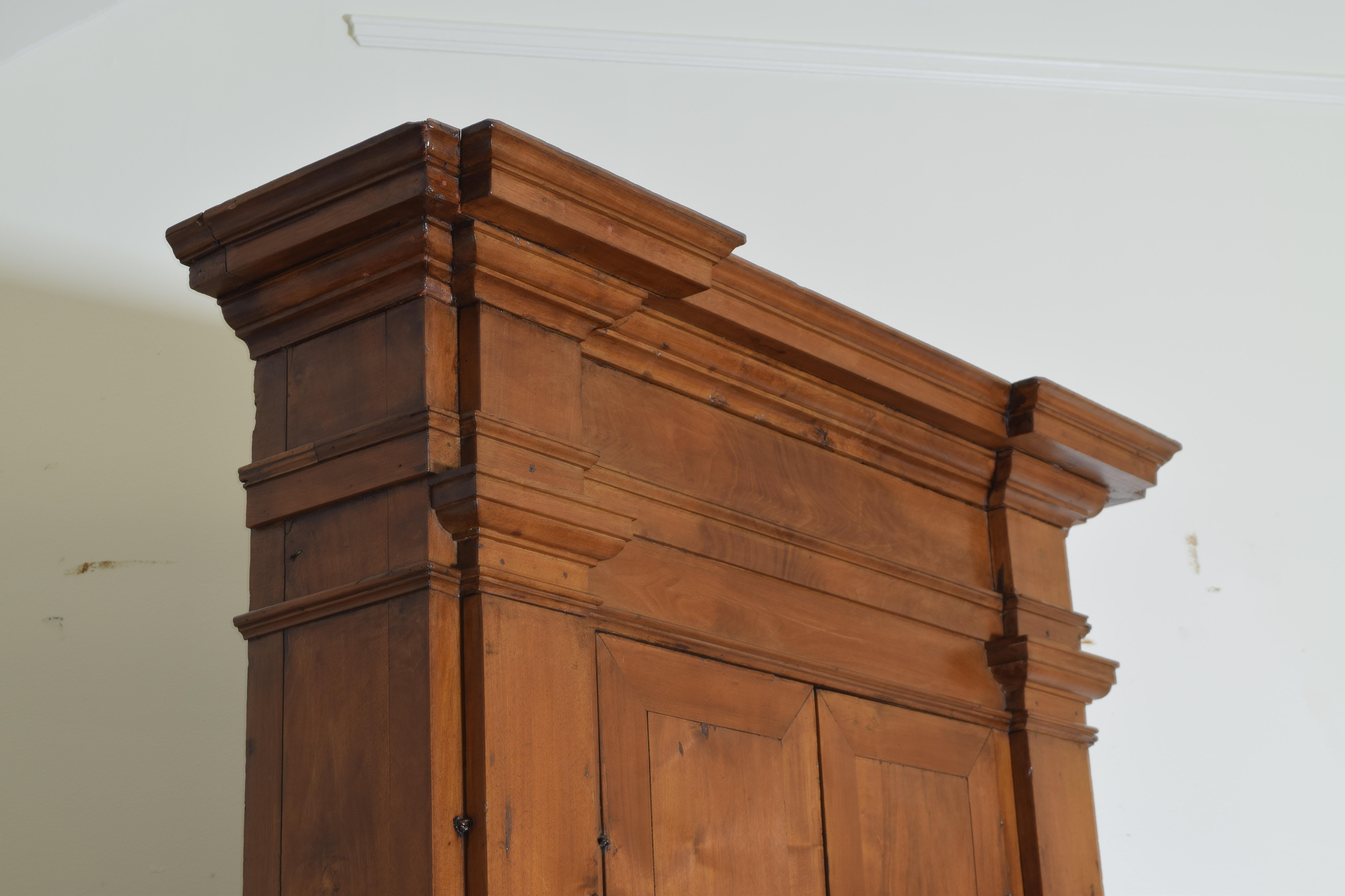 Early 19th Century, Walnut Due Corpe or Two-piece Cupboard 2