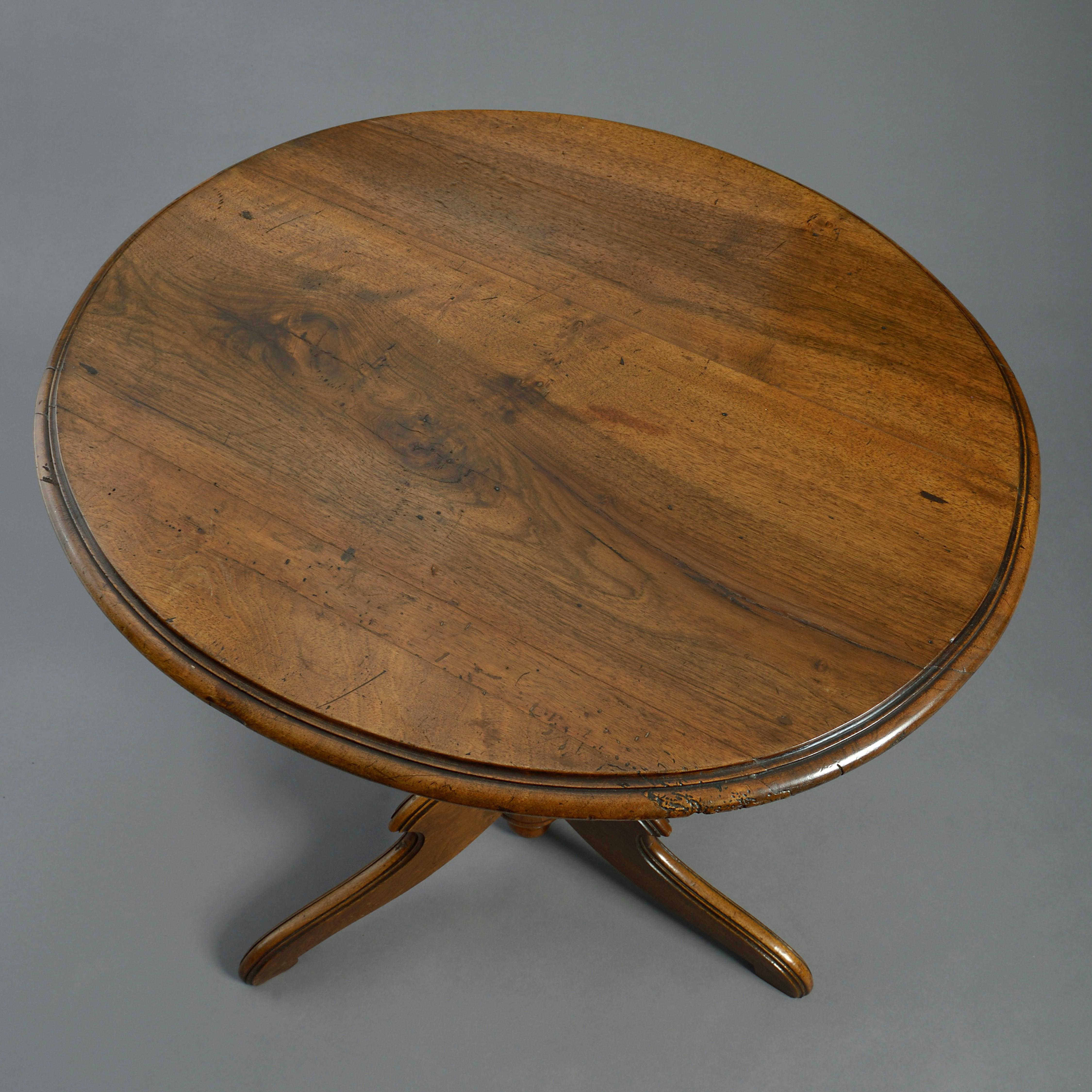 Rustic Early 19th Century Walnut Occasional Table