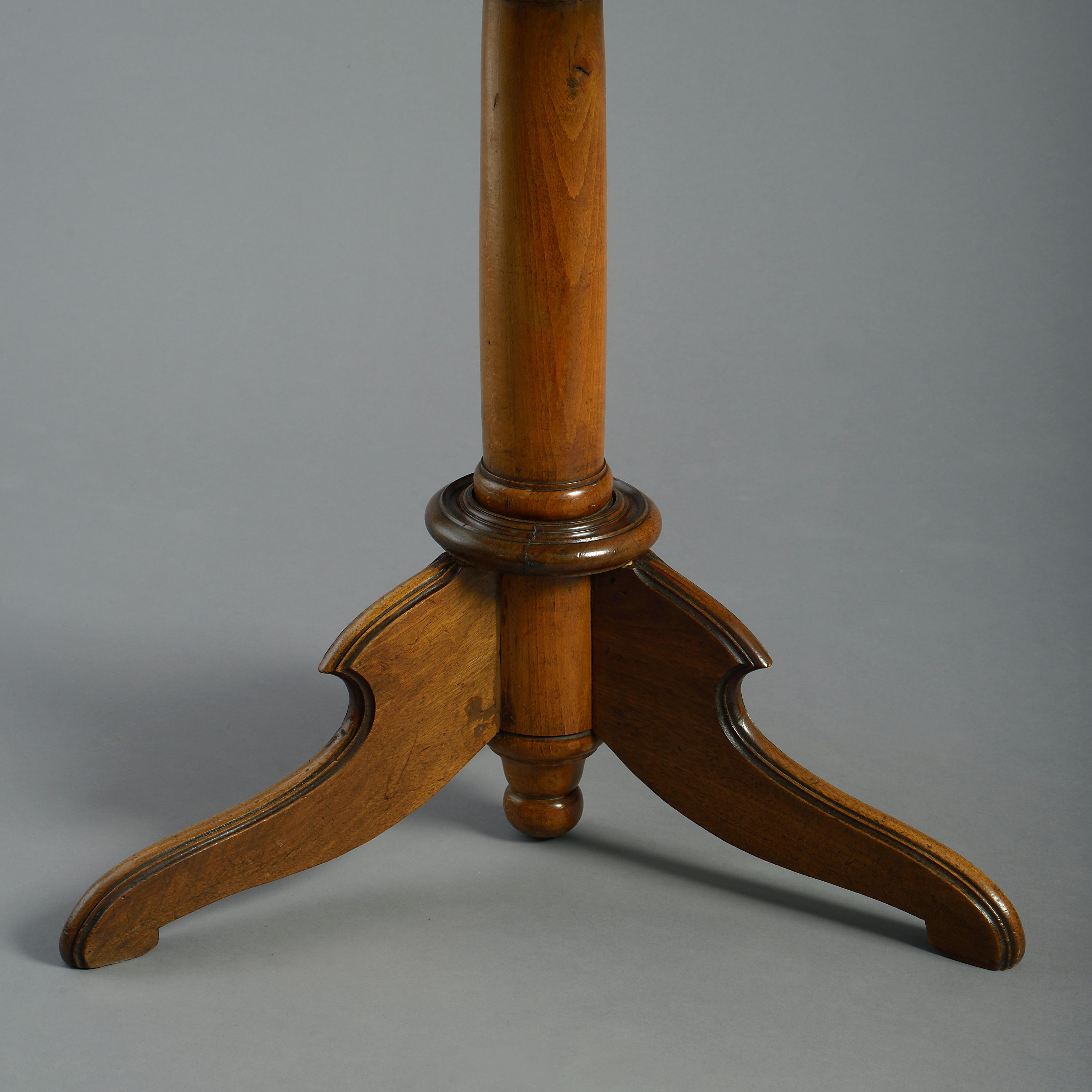 French Early 19th Century Walnut Occasional Table