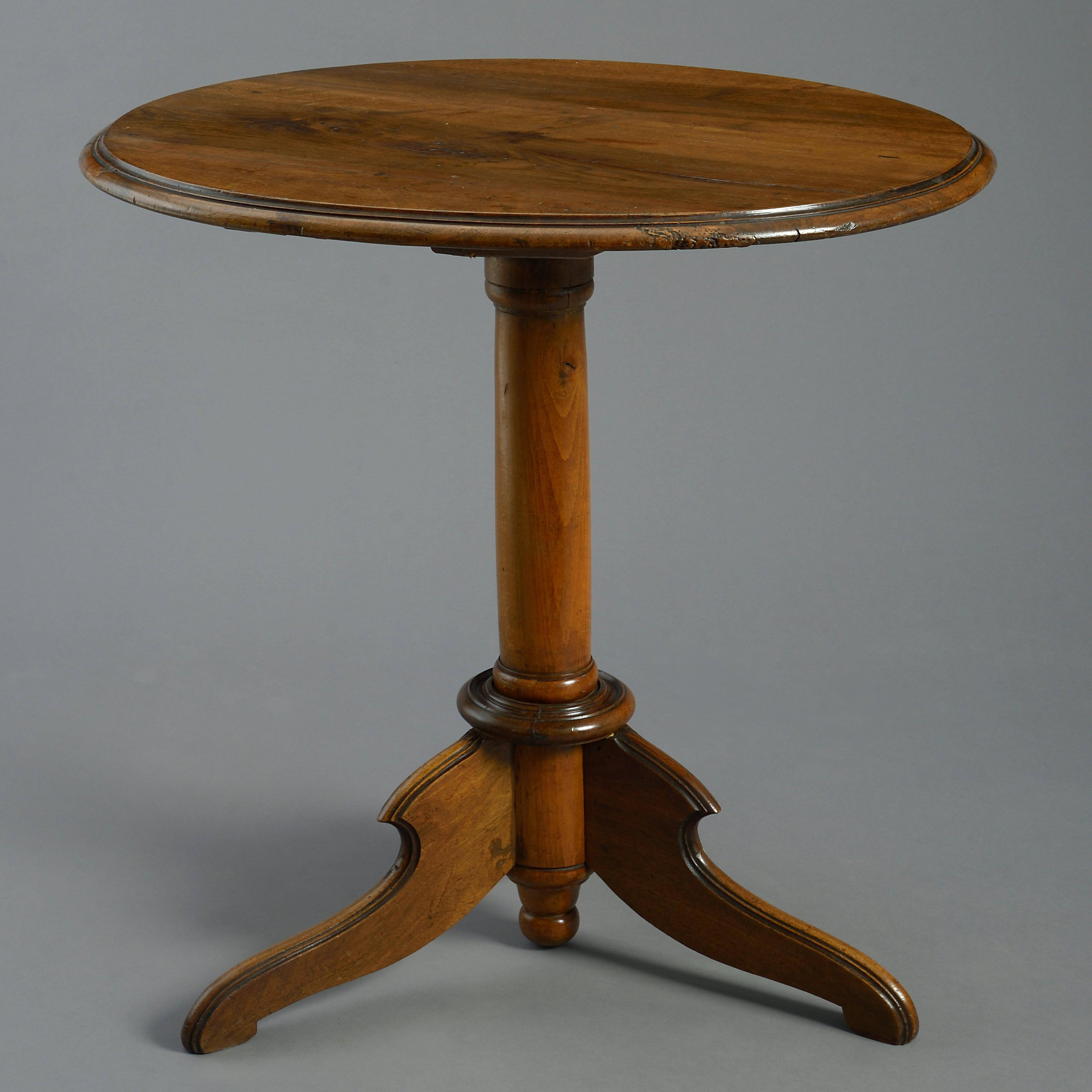 Turned Early 19th Century Walnut Occasional Table