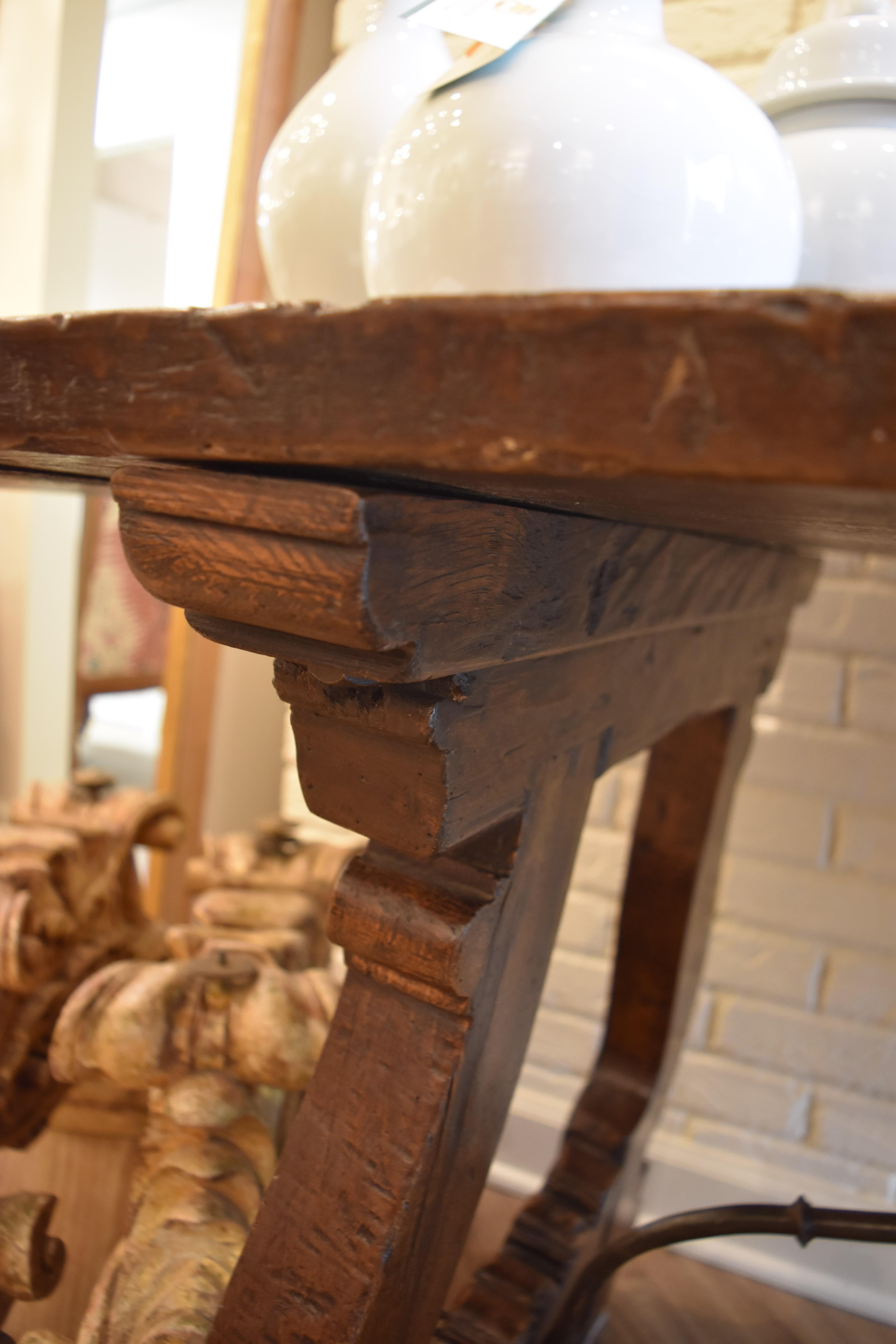 Early 19th Century Walnut Spanish Refectory Table For Sale 2