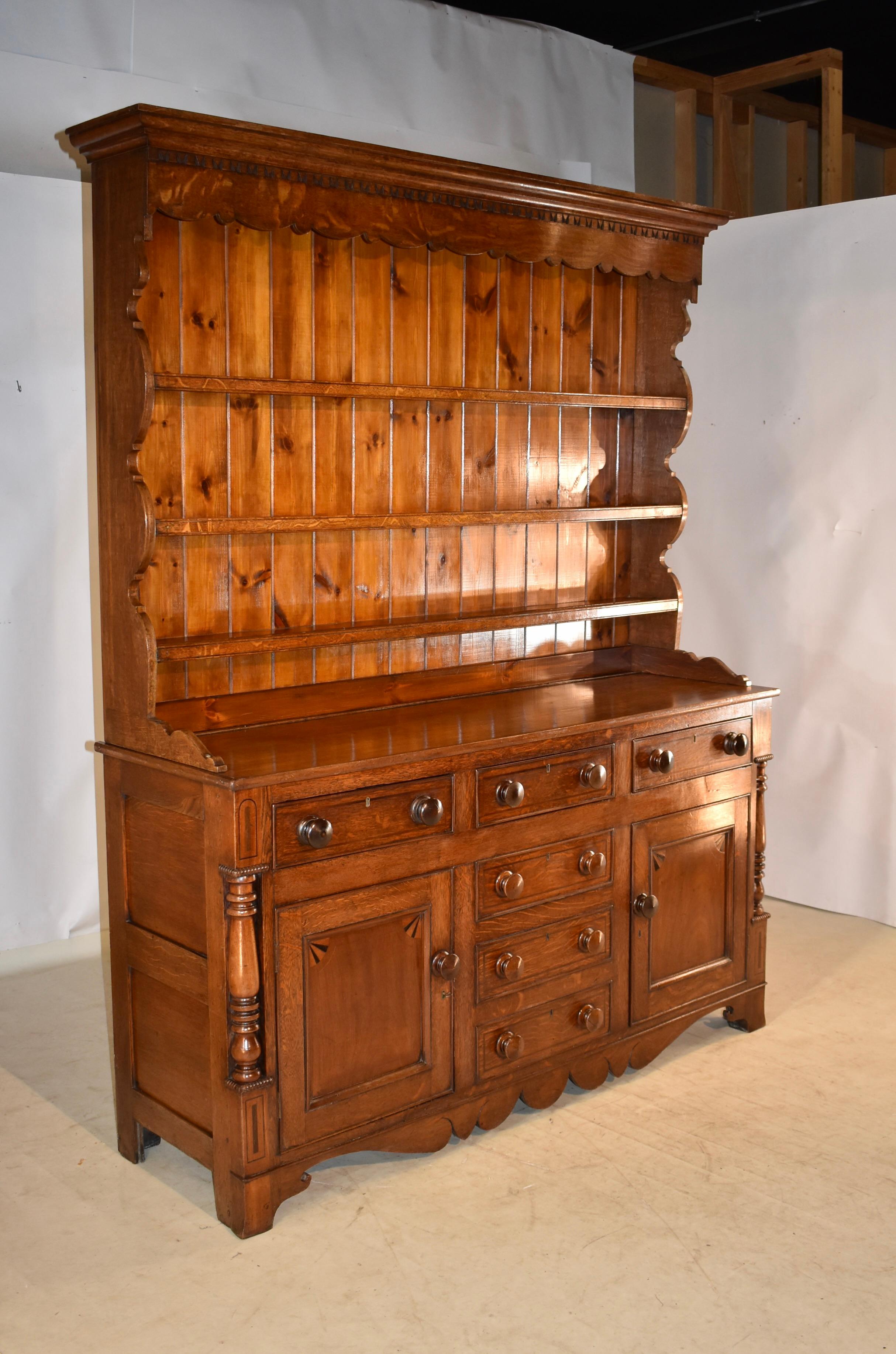 Georgian Early 19th Century Welsh Dresser For Sale