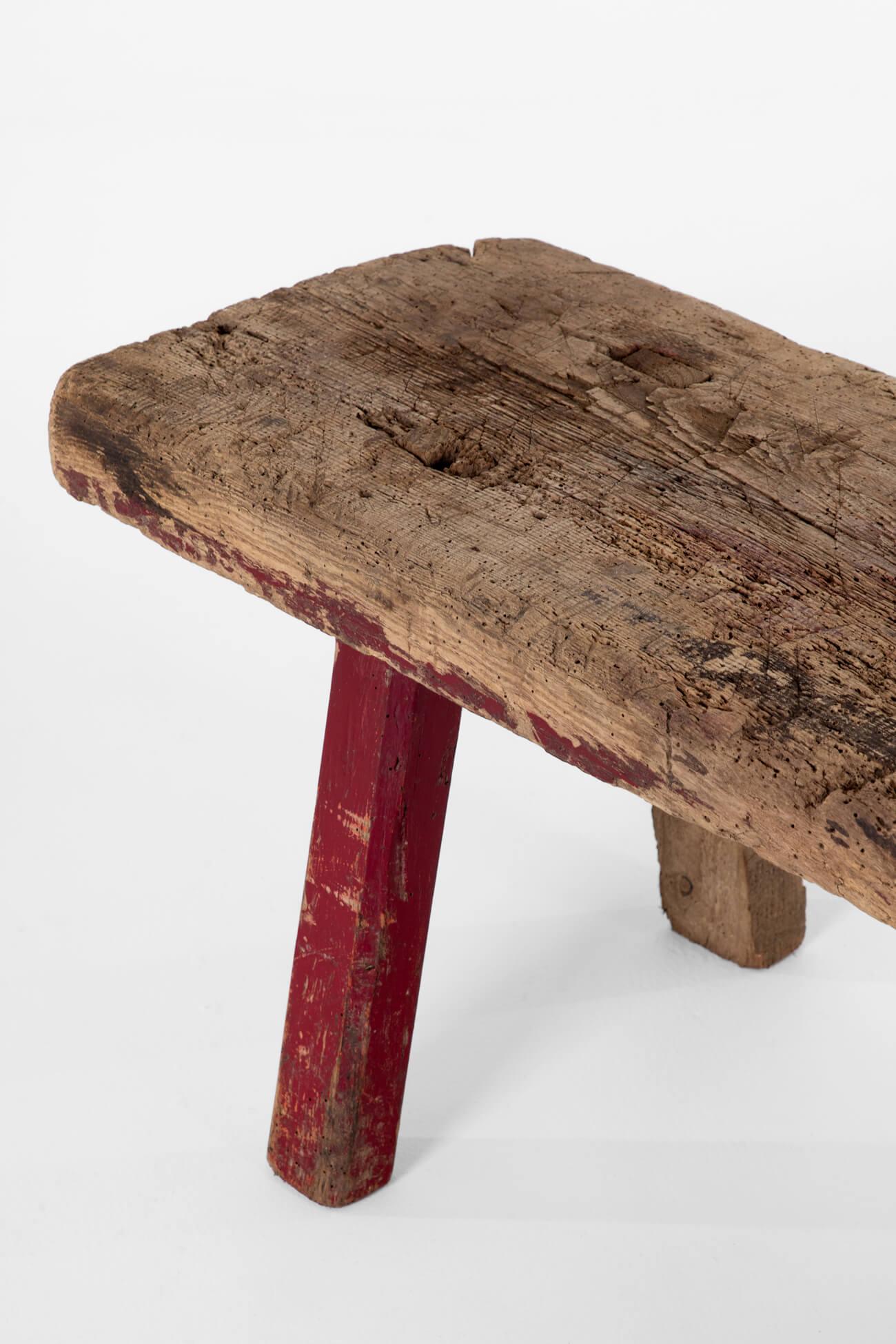 Elm Early 19th century Welsh Pig Bench