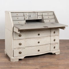 Early 19th Century White Danish Oak Secretary Bureau