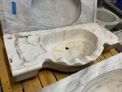 Early 19th Century White Marble Sink - A