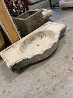 Early 19th Century White Marble Sink