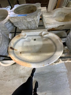 Early 19th Century White Marble Sink