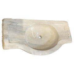 Early 19th Century White Marble Sink