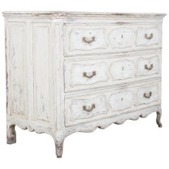 Antique Early 19th Century White Painted Chest of Drawers