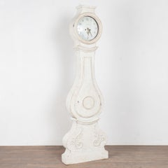 Orologio a pendolo svedese Mora Clocks dell'inizio del XIX secolo, di colore bianco