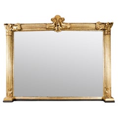 Early 19th Century William IV Large Overmantel Mirror with Gilt Frame