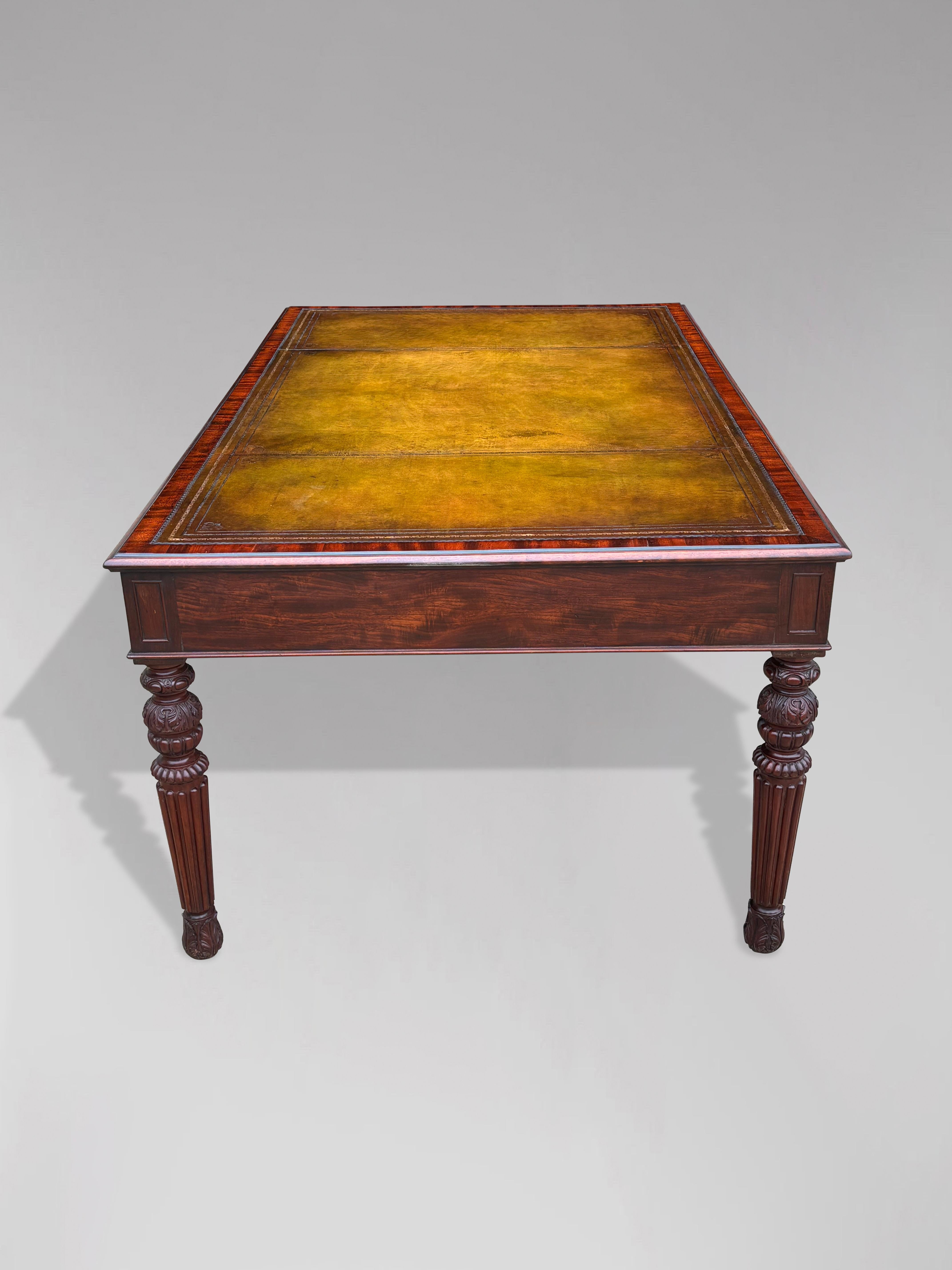 Early 19th Century William IV Period Library Partners Writing Table In Good Condition In Petworth,West Sussex, GB