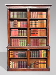 Early 19th Century William IV Period Mahogany Open Library Bookcase