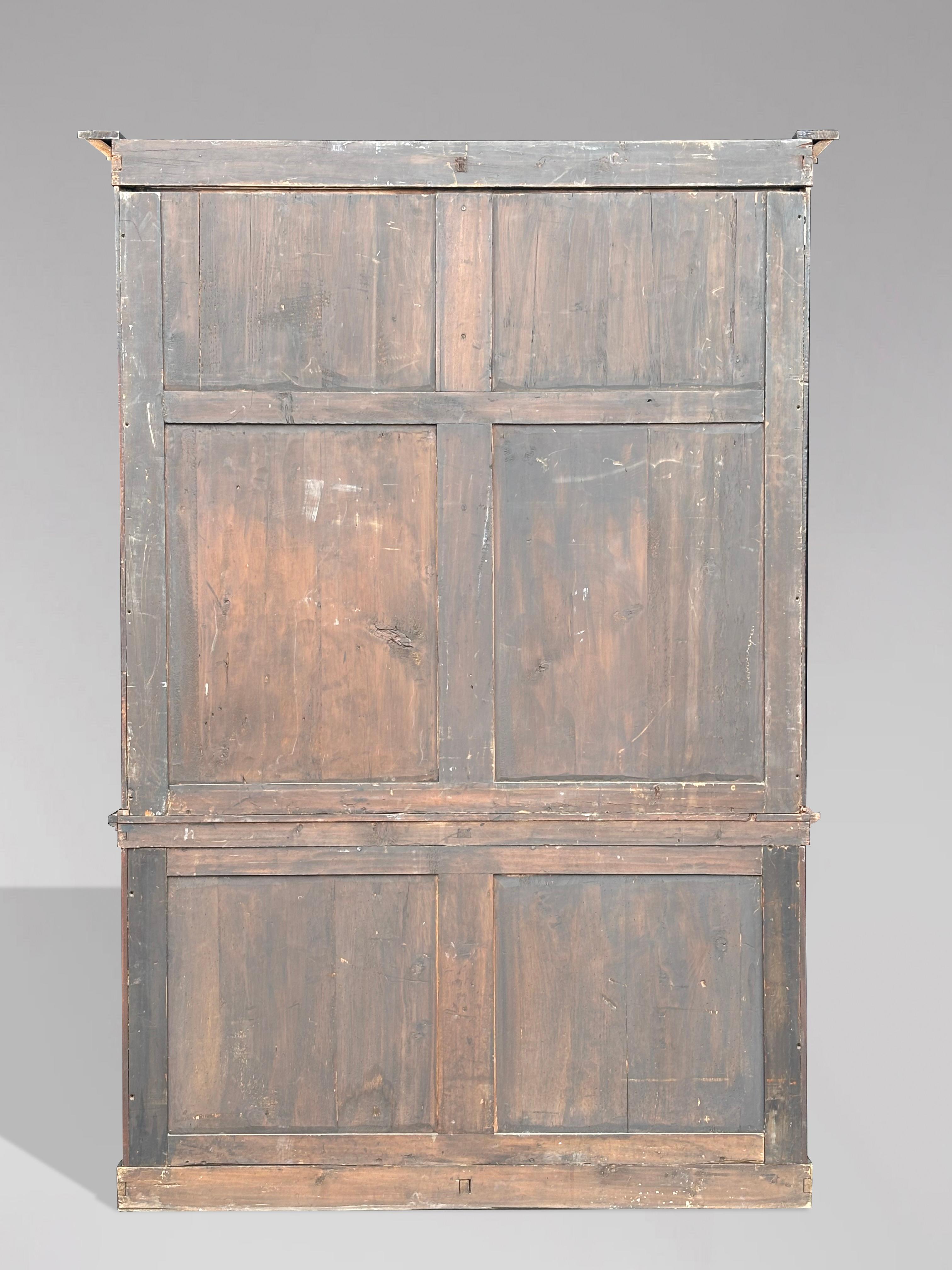 Frühes 19. Jahrhundert William IV Periode Mahagoni Offene Bibliothek Bücherregal im Angebot 4