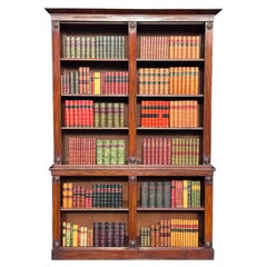 Early 19th Century William IV Period Mahogany Open Library Bookcase