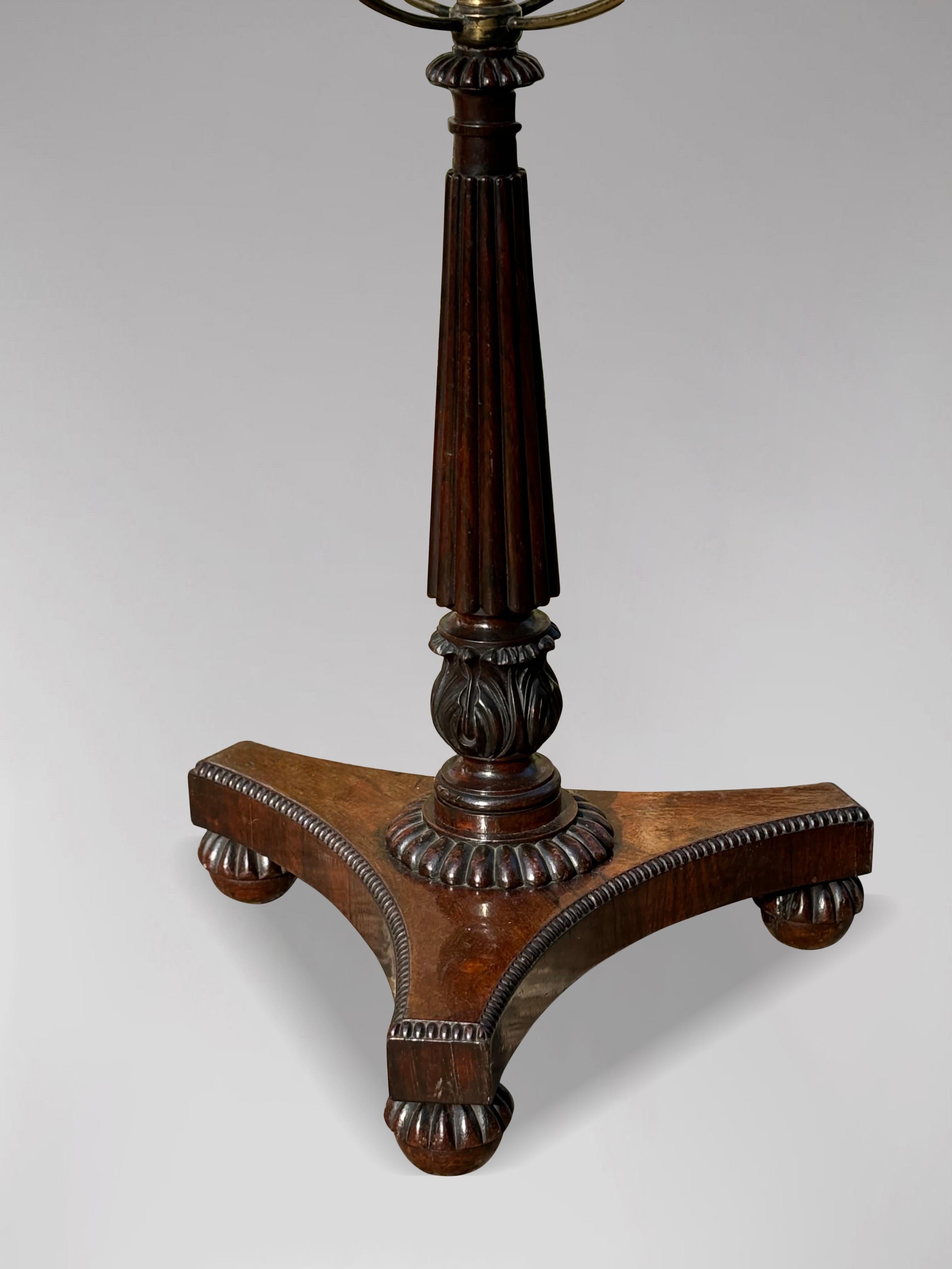 Early 19th Century William IV Period Rosewood Terrestrial Globe on Stand For Sale 2