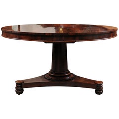 Early 19th Century William IV Rosewood Center Table