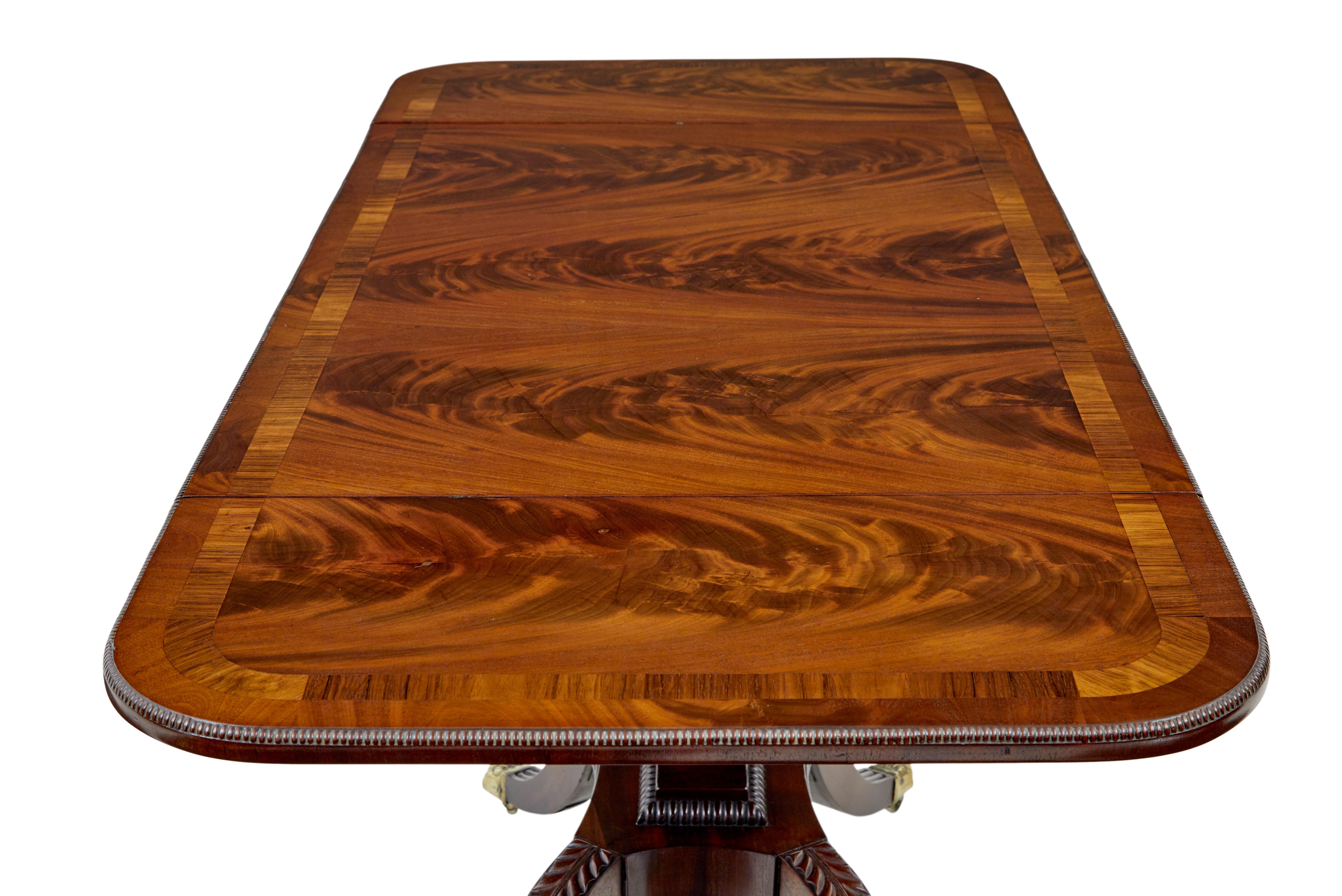 Brass Early 19th century William IV sofa table For Sale