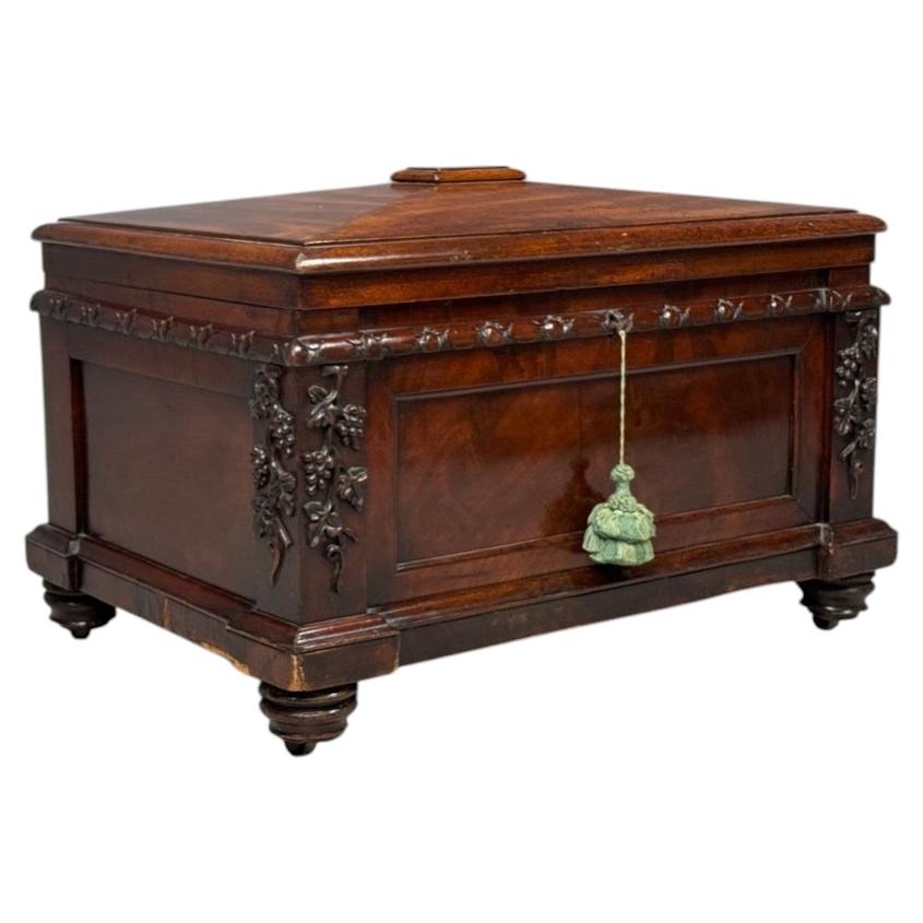 Early 19th Century Wine Cooler. Cellarette, Rosewood, Regency, Lead Lined.