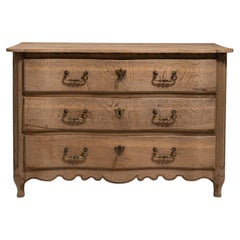 Early 19th Century Wood Louis XV Oak Chest of Drawers