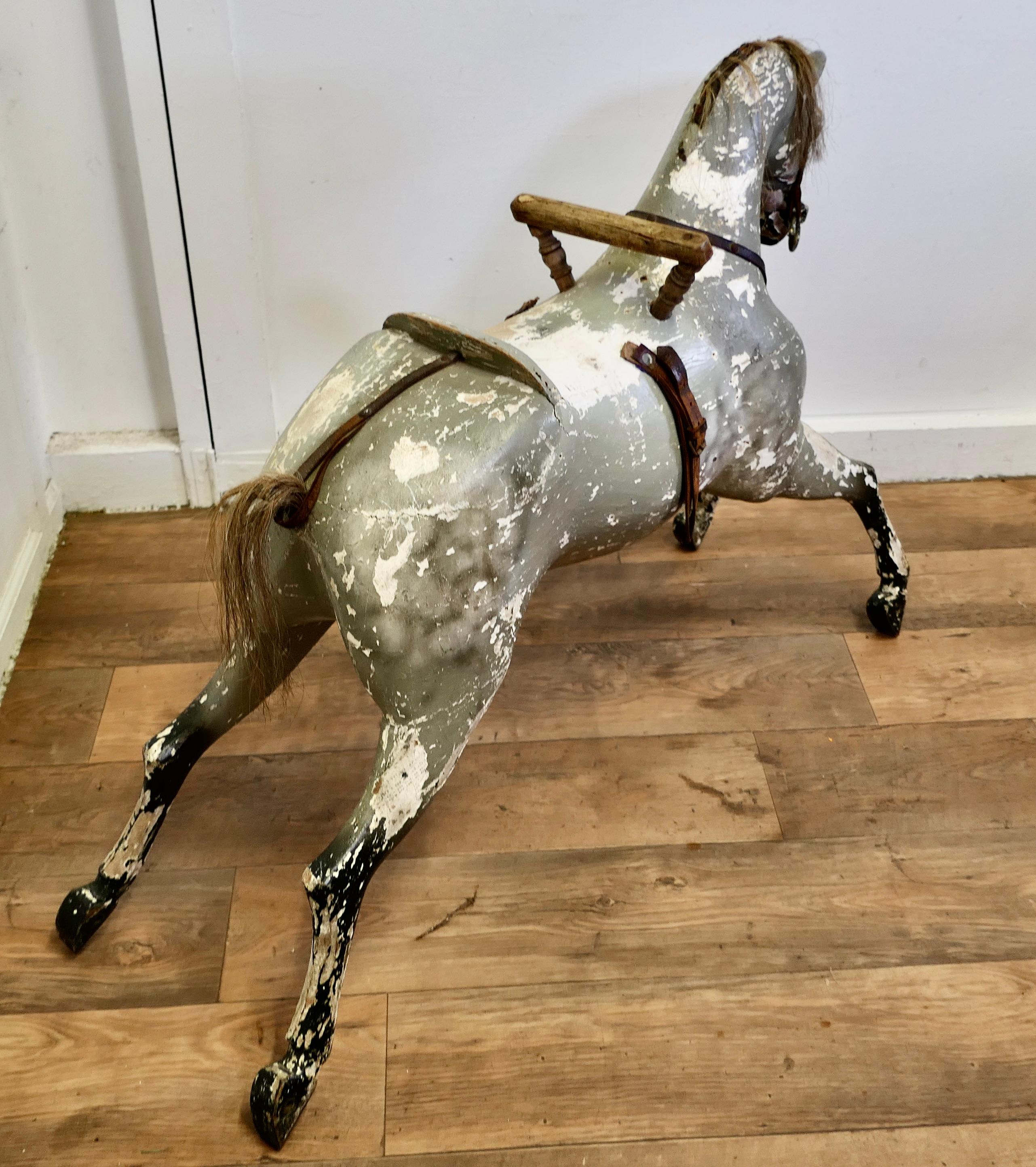 Oak Early 19th Century Wooden Horse For Sale