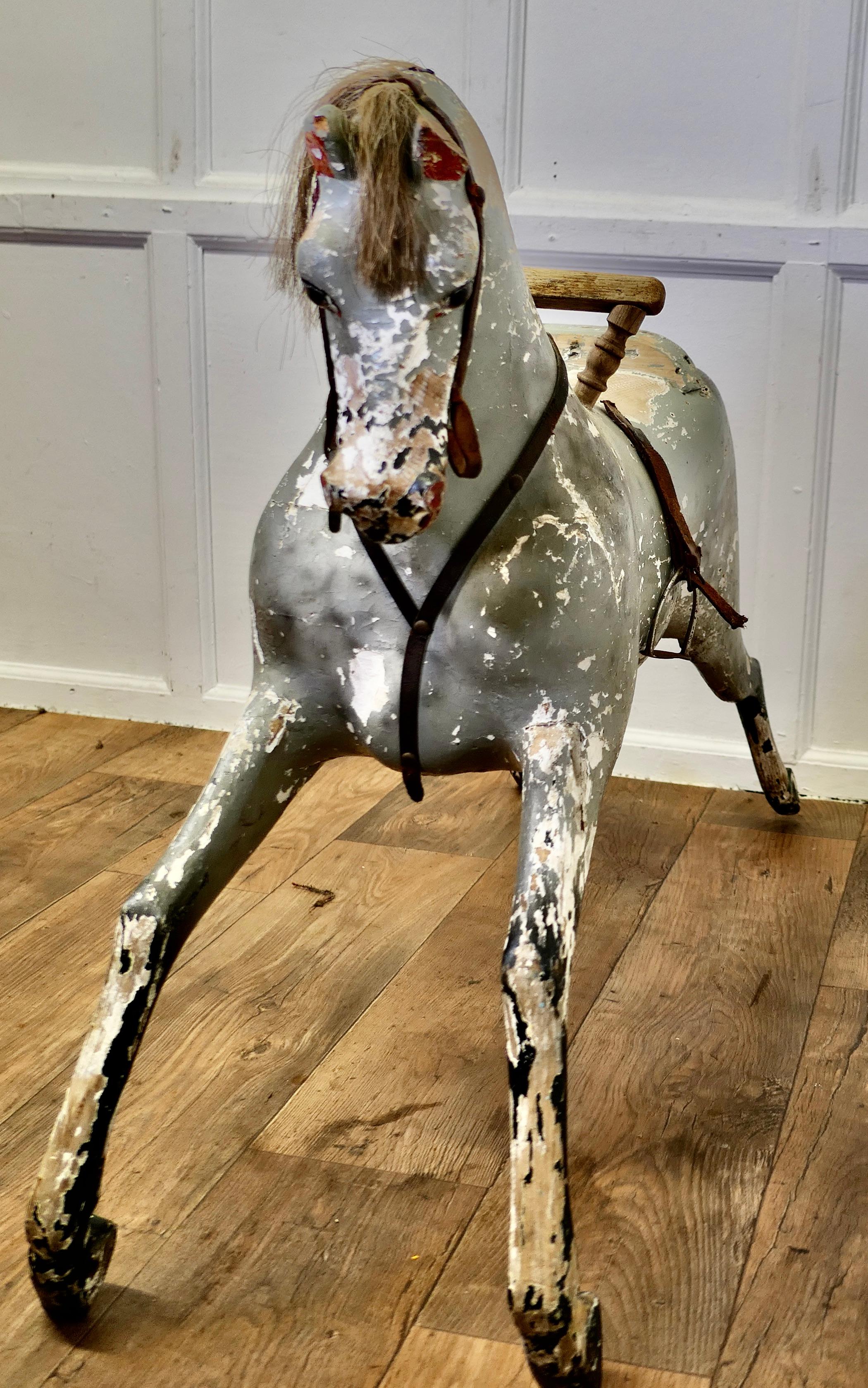 Early 19th Century Wooden Horse For Sale 2