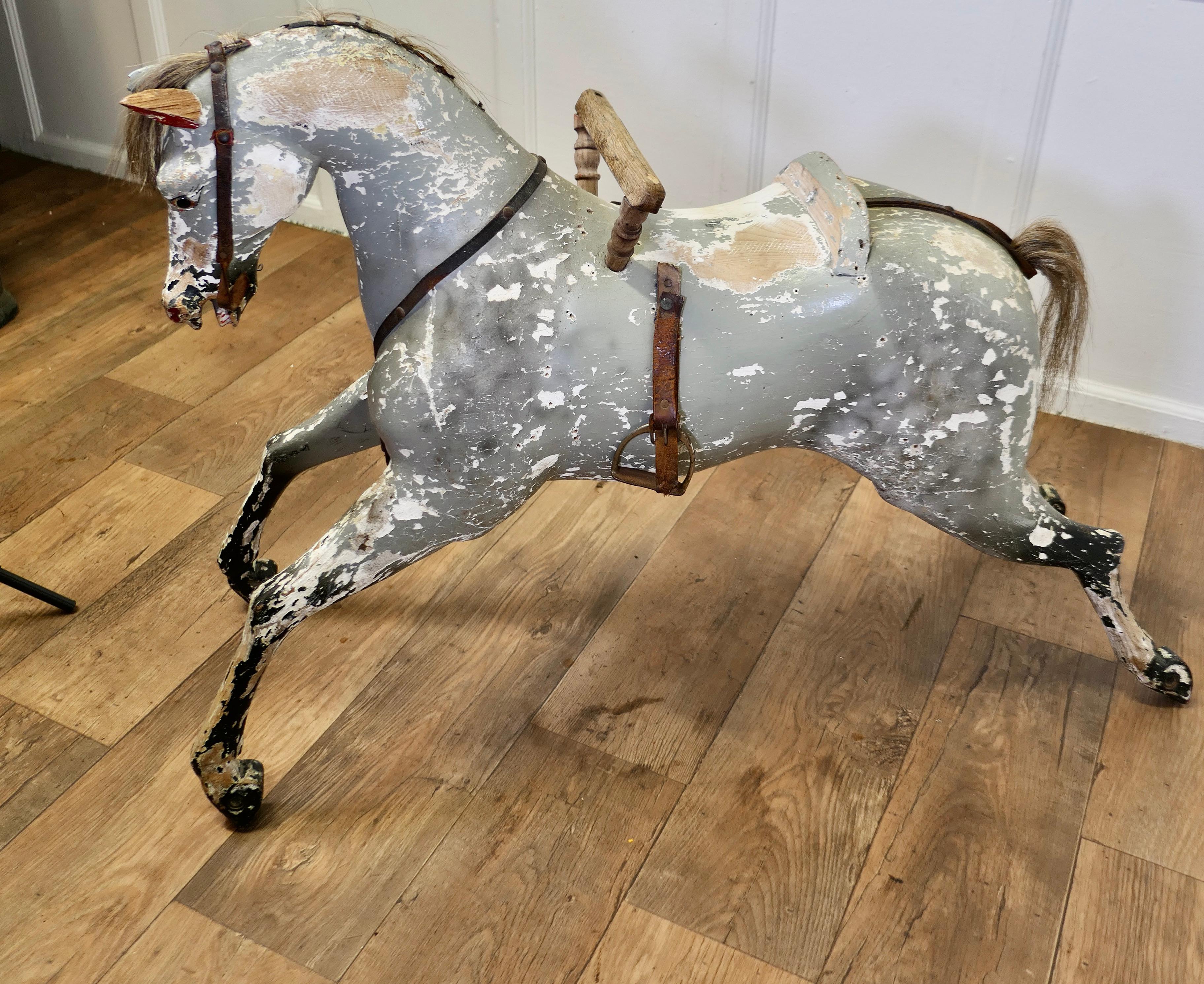 Early 19th Century Wooden Horse For Sale 3