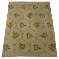 Tapis de Bessarabie en laine à motifs floraux du début du 19e siècle