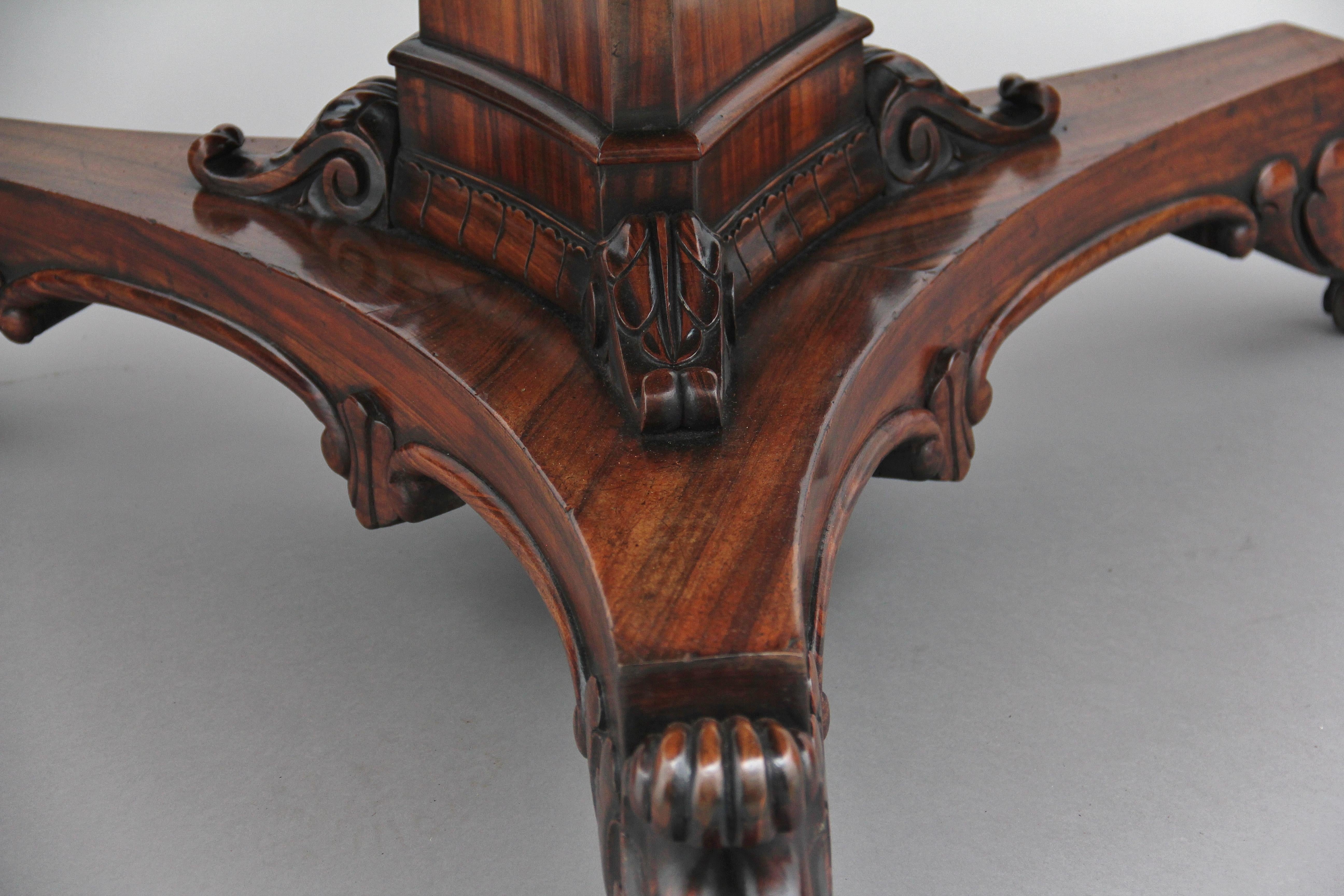 Early 19th Century Zebrawood Centre Table 3