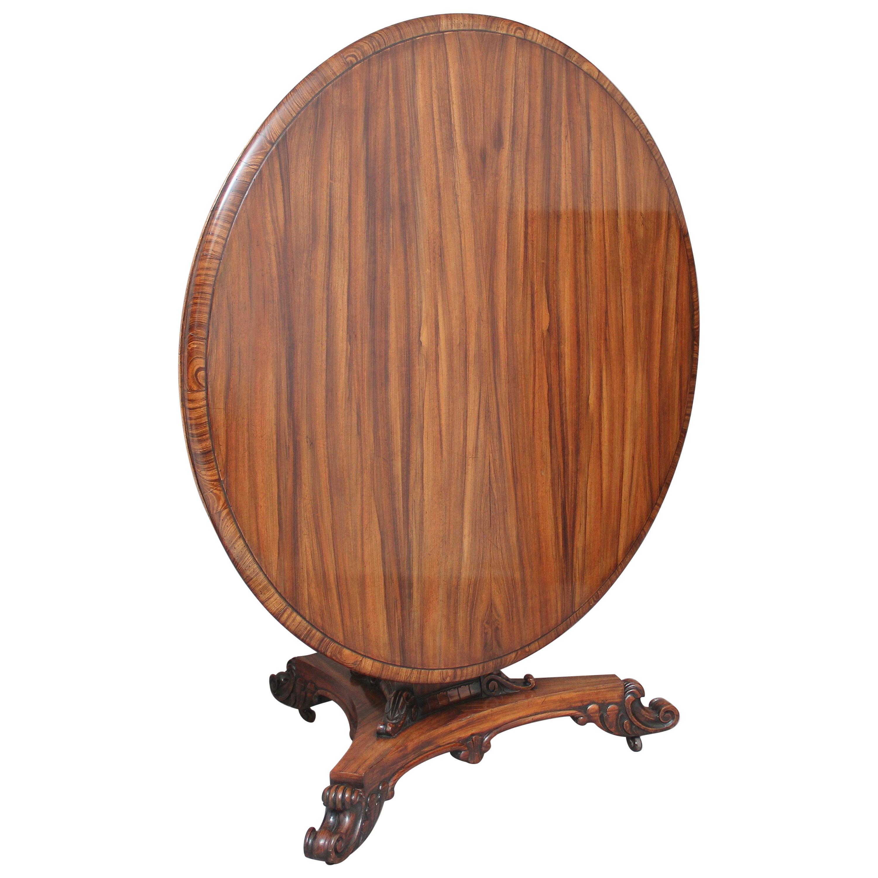 Early 19th Century Zebrawood Centre Table