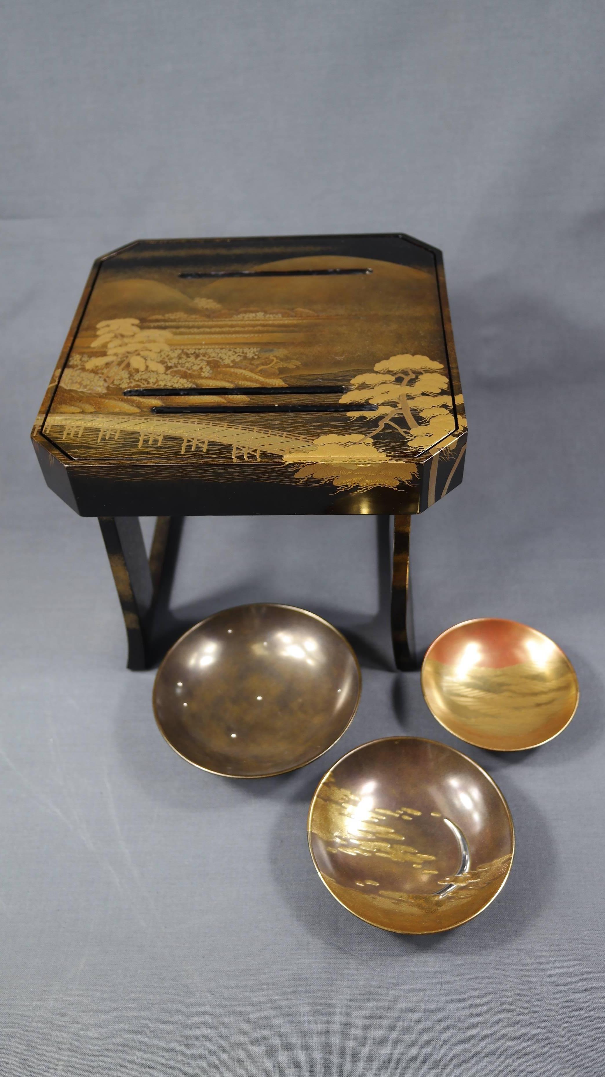 Early 19th Century, Pair of Sake Tables, Edo Period, Art of Japan For Sale 1