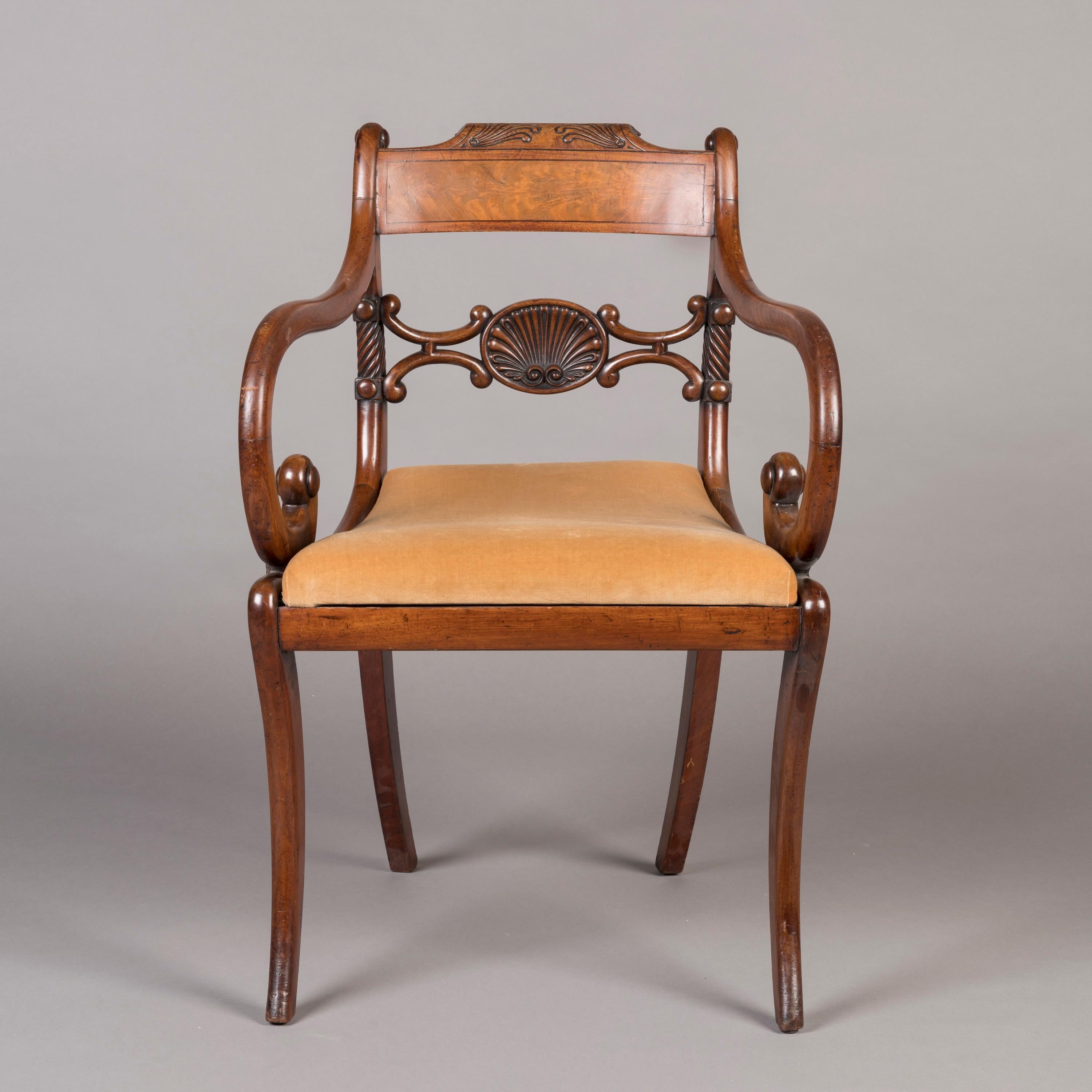 regency armchairs