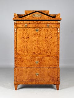 Early 19th Century Biedermeier Empire Secretary, Germany, Prussia, C. 1815