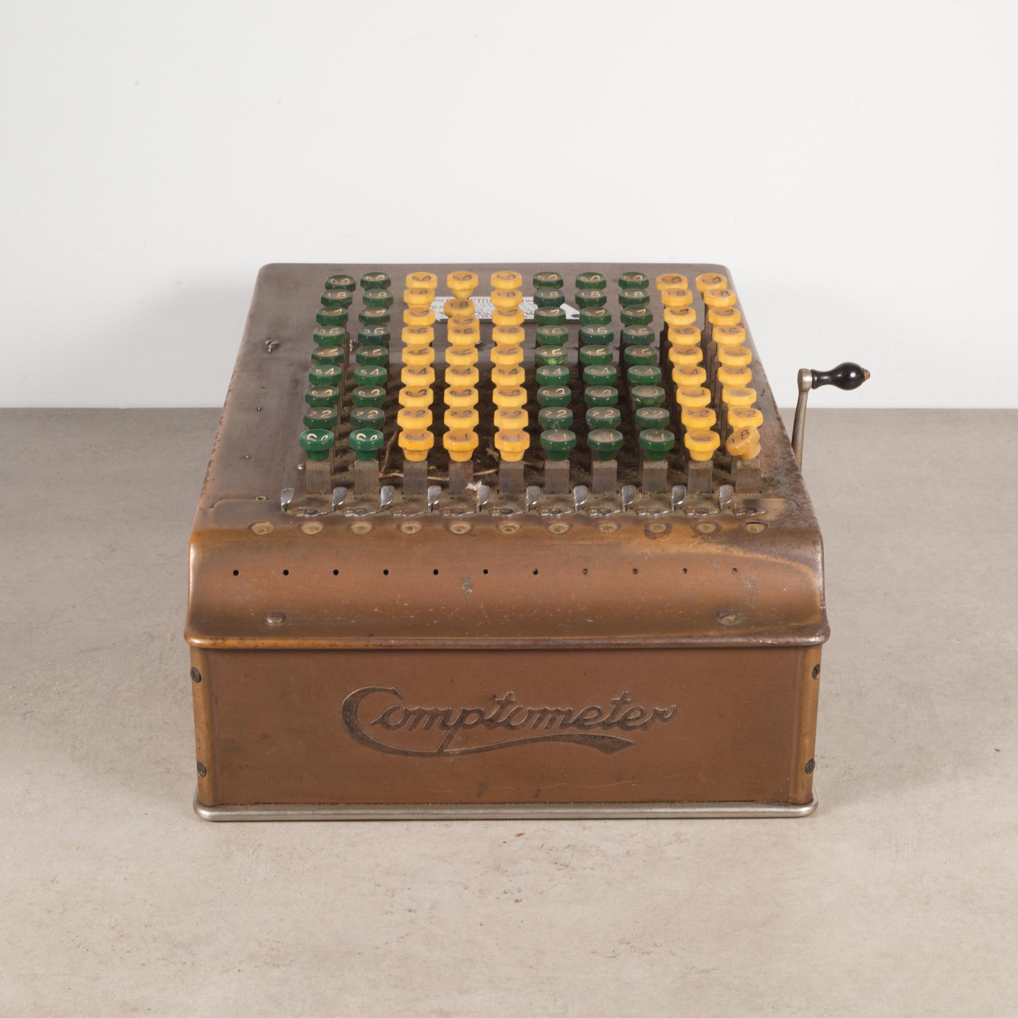 Metal Early 19th-Early 20th C. Copper Adding Machine C.1887-1920  (FREE SHIPPING) For Sale