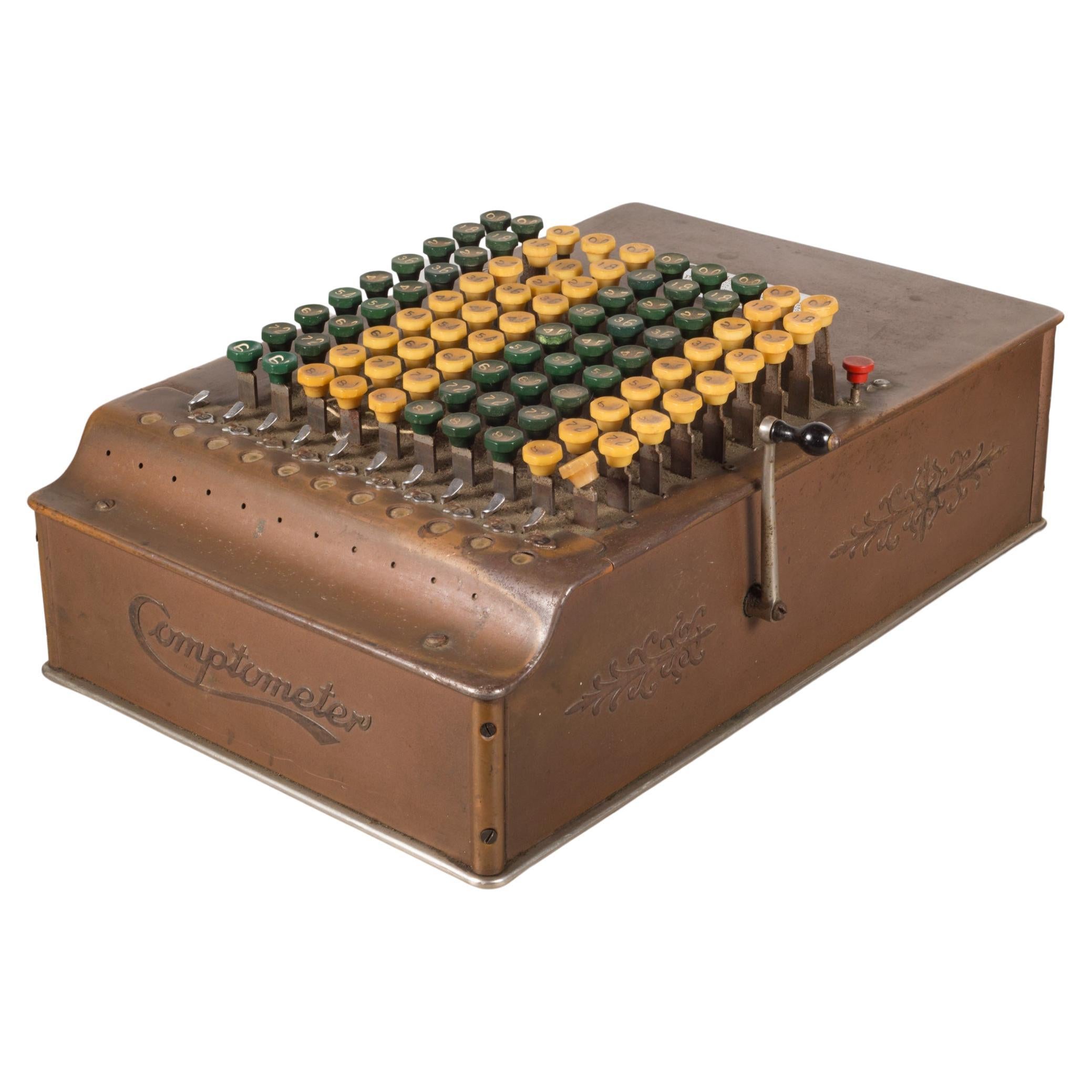 Early 19th-Early 20th C. Copper Adding Machine C.1887-1920  (FREE SHIPPING) For Sale
