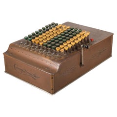 Early 19th-Early 20th C. Copper and Bakelite Adding Machine C.1887-1920