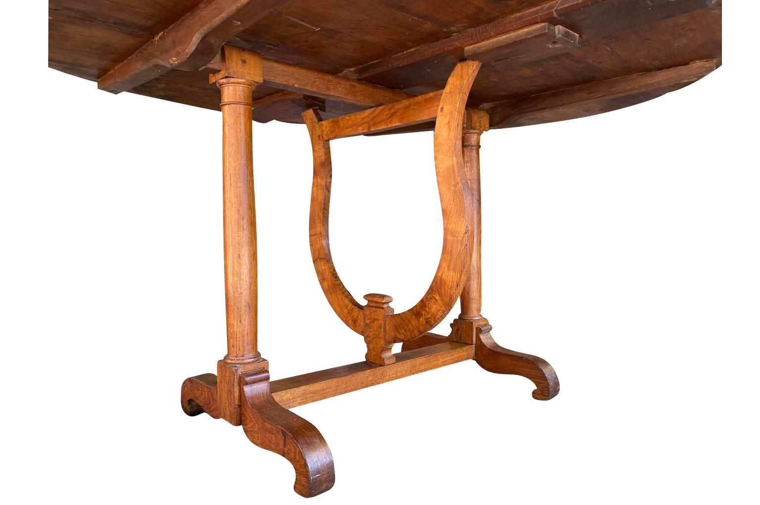 Early 19th French Century Oval Wine Tasting Table 2