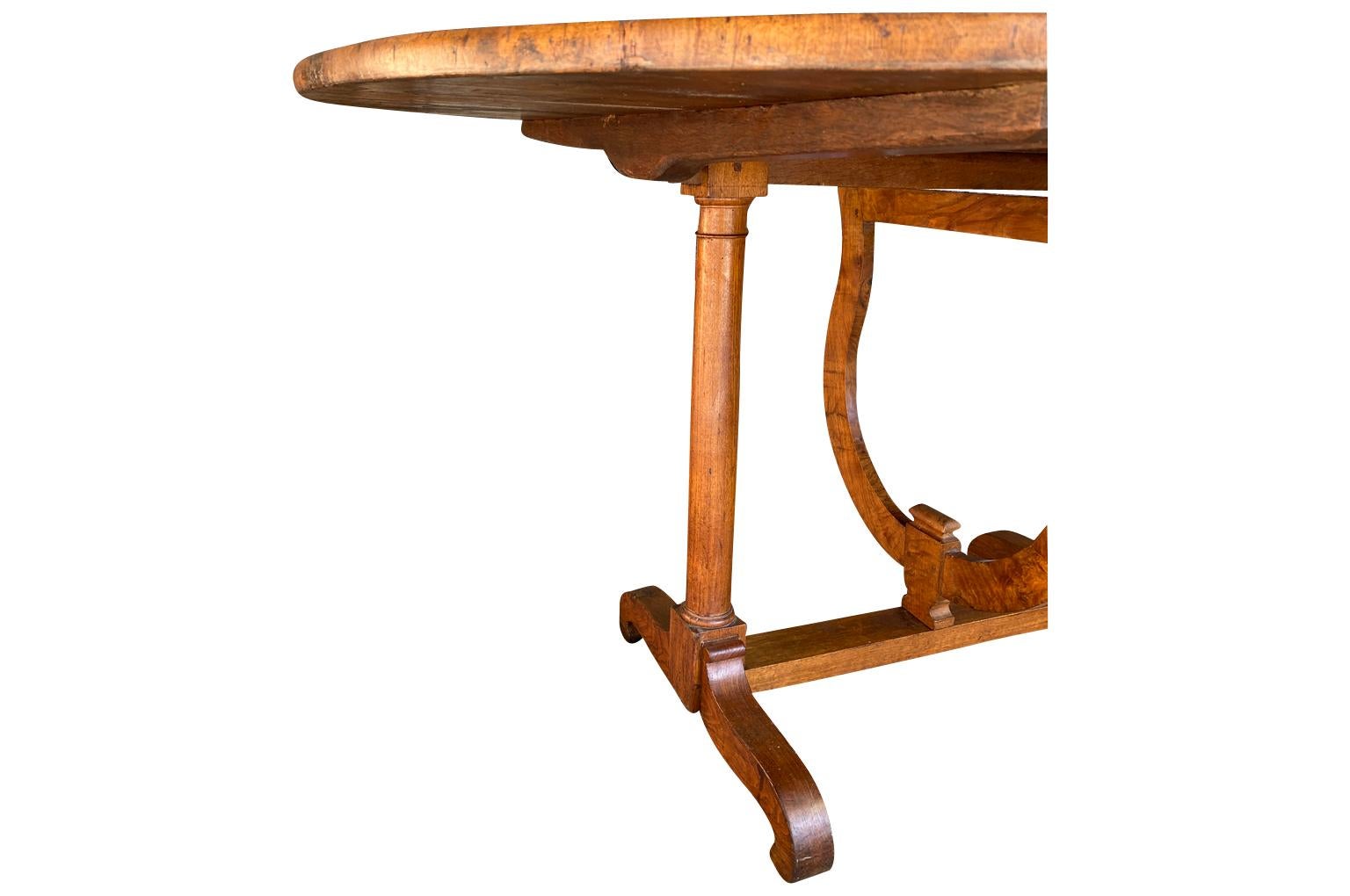 Early 19th French Century Oval Wine Tasting Table 3