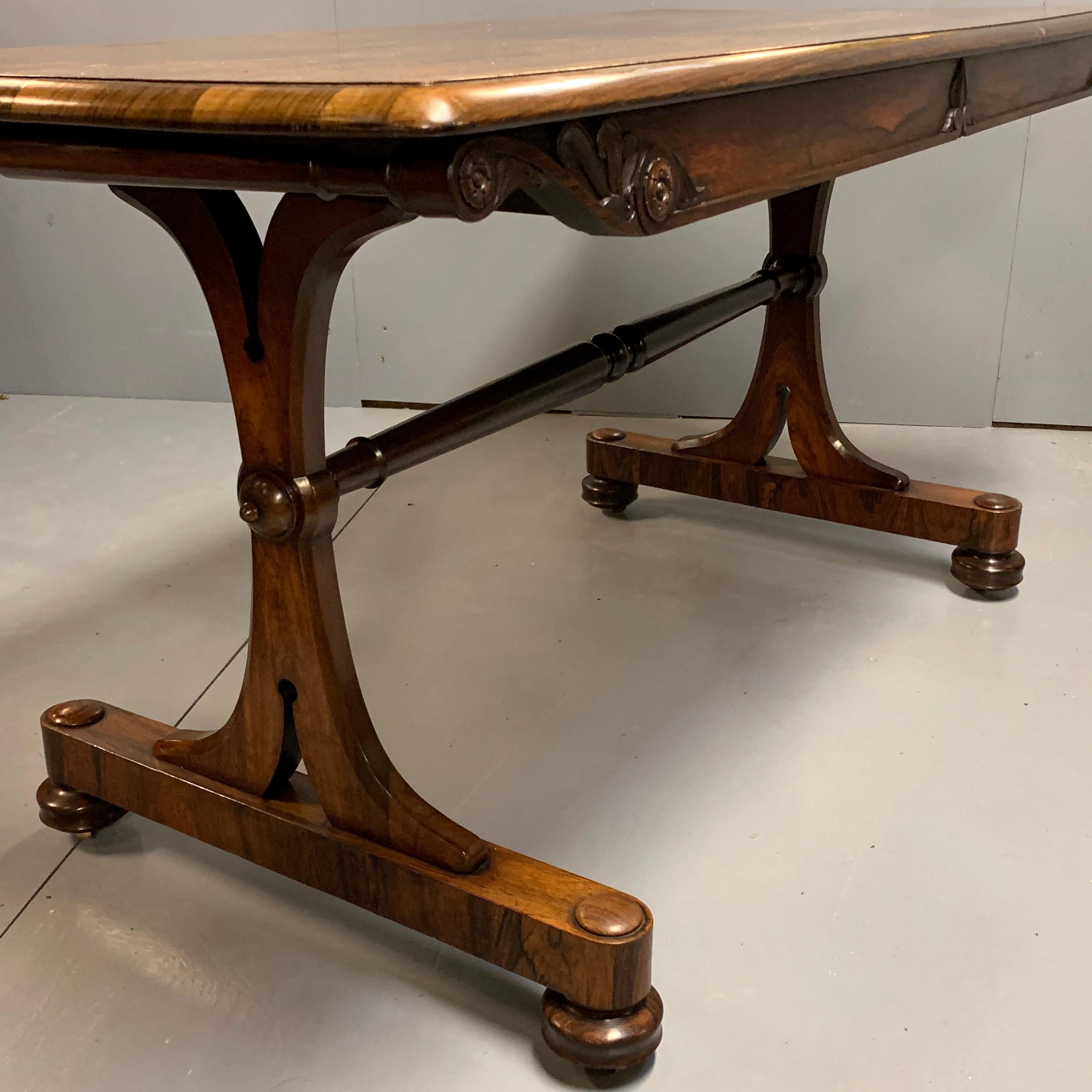 Early 19th Century Regency Rosewood Library Centre Table in Super Condition 10