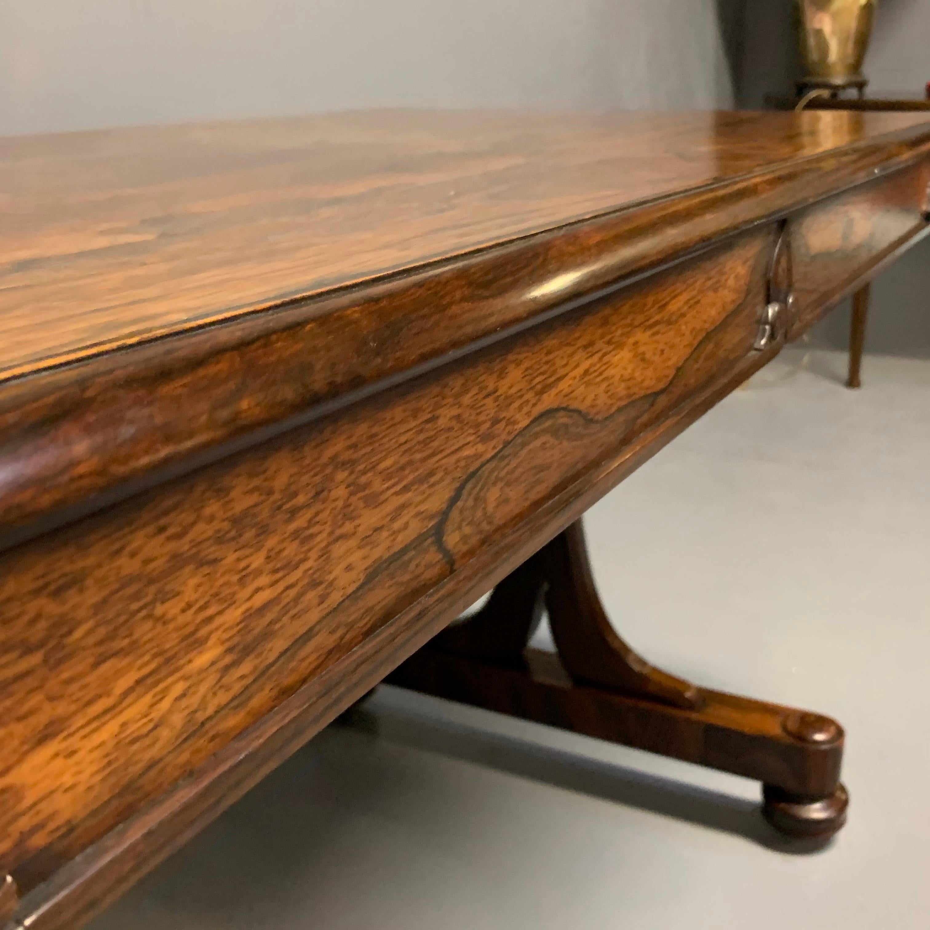 Early 19th Century Regency Rosewood Library Centre Table in Super Condition 2
