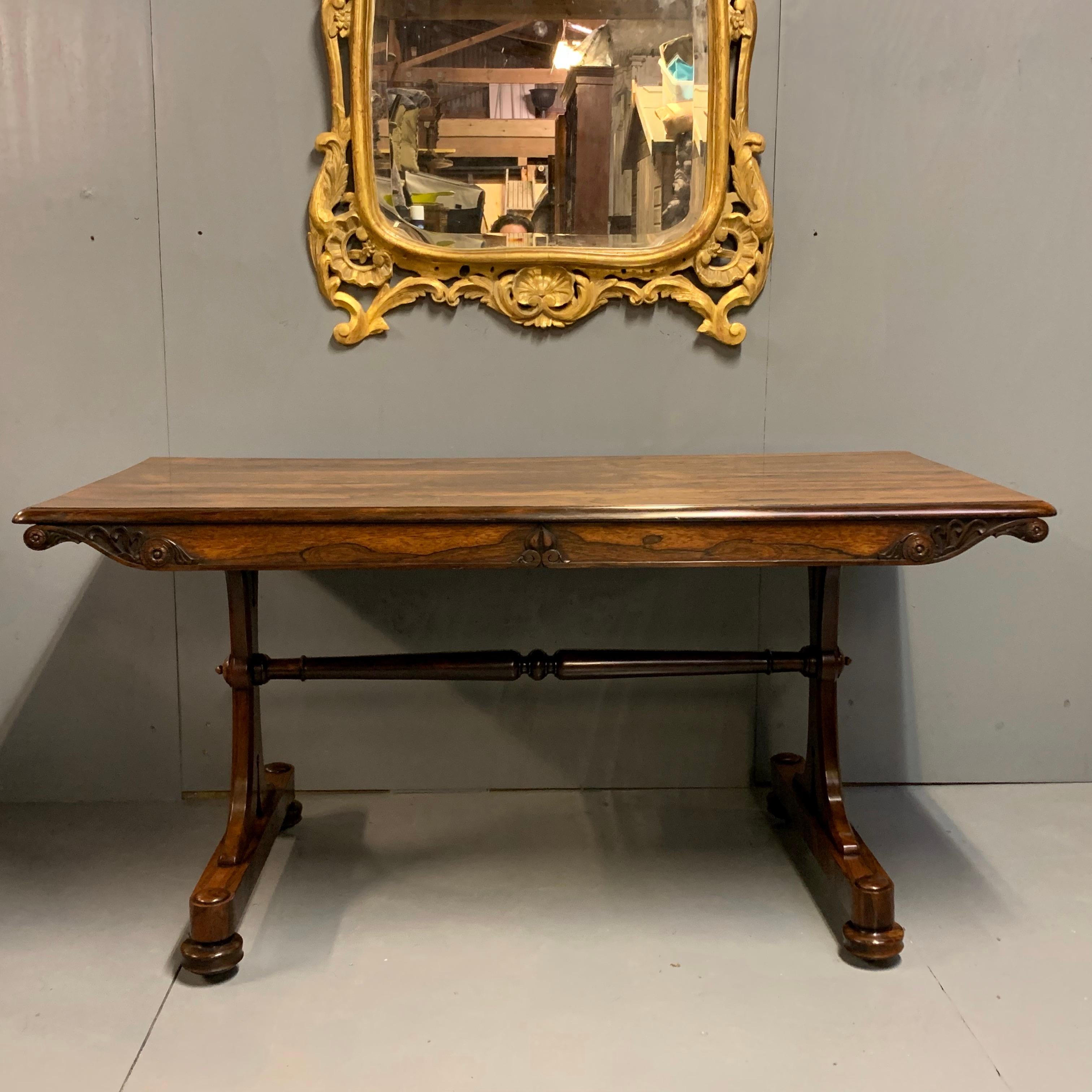 Early 19th Century Regency Rosewood Library Centre Table in Super Condition 4