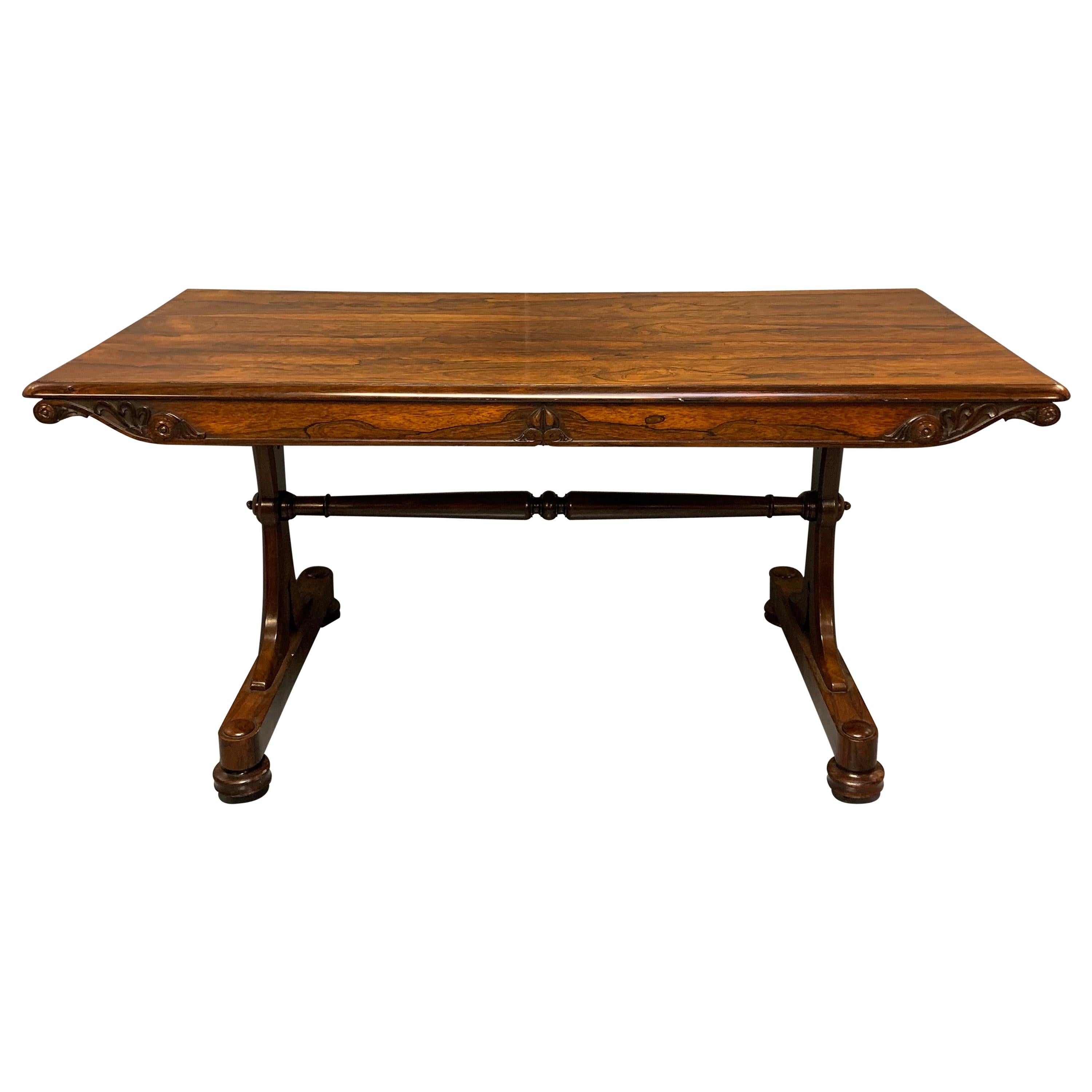 Early 19th Century Regency Rosewood Library Centre Table in Super Condition