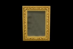 Early 19th Venetian Rectangular Carved and Gild Mirror