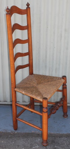 Delaware River Valley Leiterrückenstühle aus dem frühen 19. Jahrhundert, 2