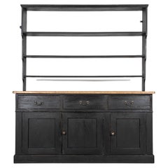 Early 19thC English Ebonised Pine Dresser