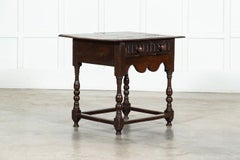 Early 19thC English Vernacular Oak Hall Table